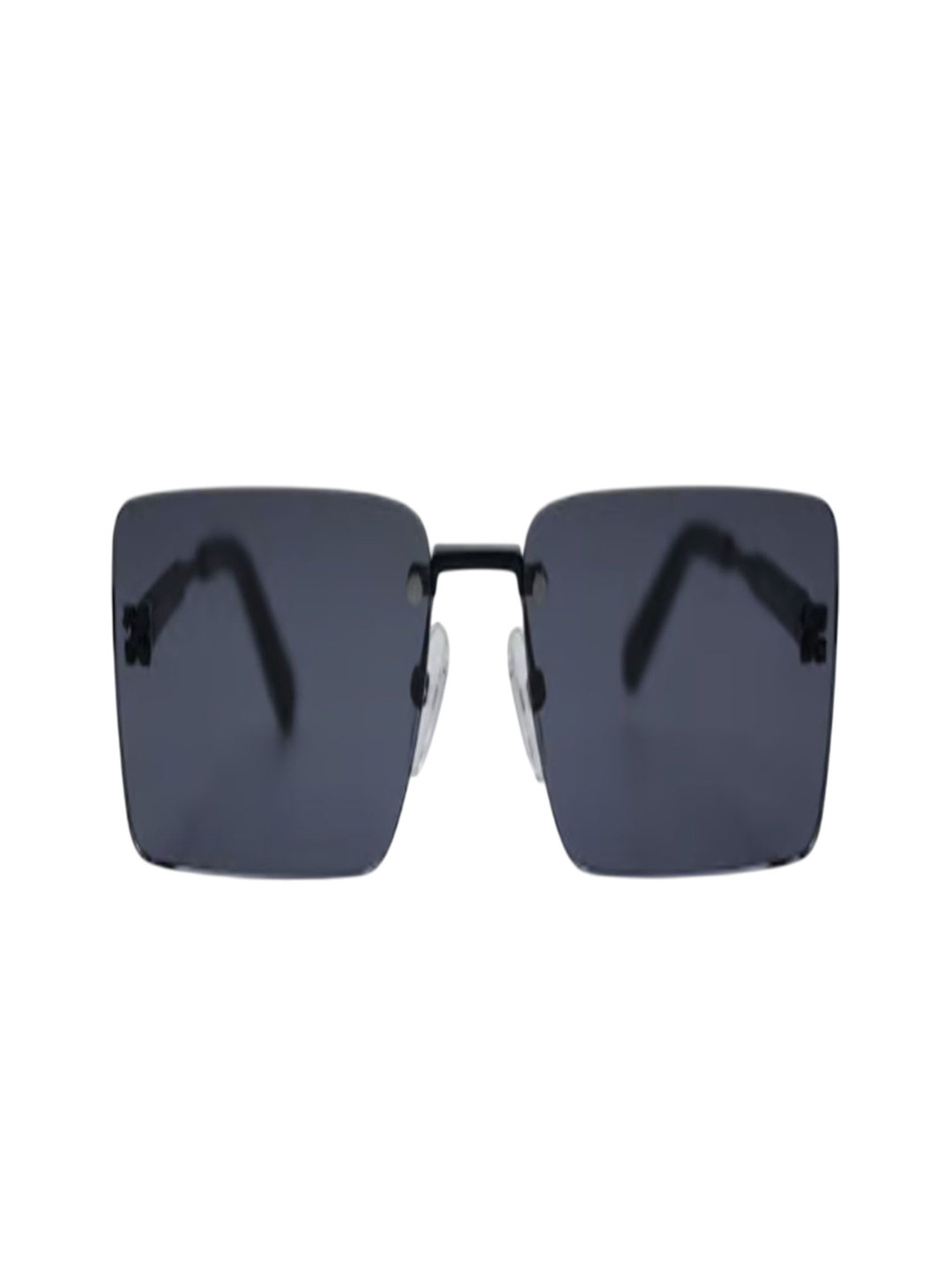 Off-White Women Grey Lens & Black Rectangle Sunglasses with OERI096F2311007