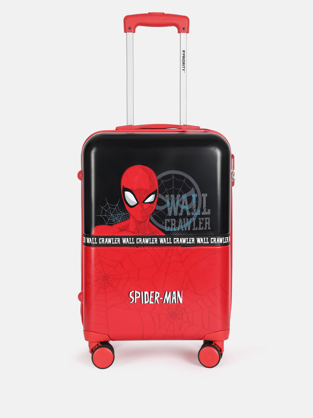 Priority Boys Spiderman Print Hard Sided Trolley Bag - 61 L