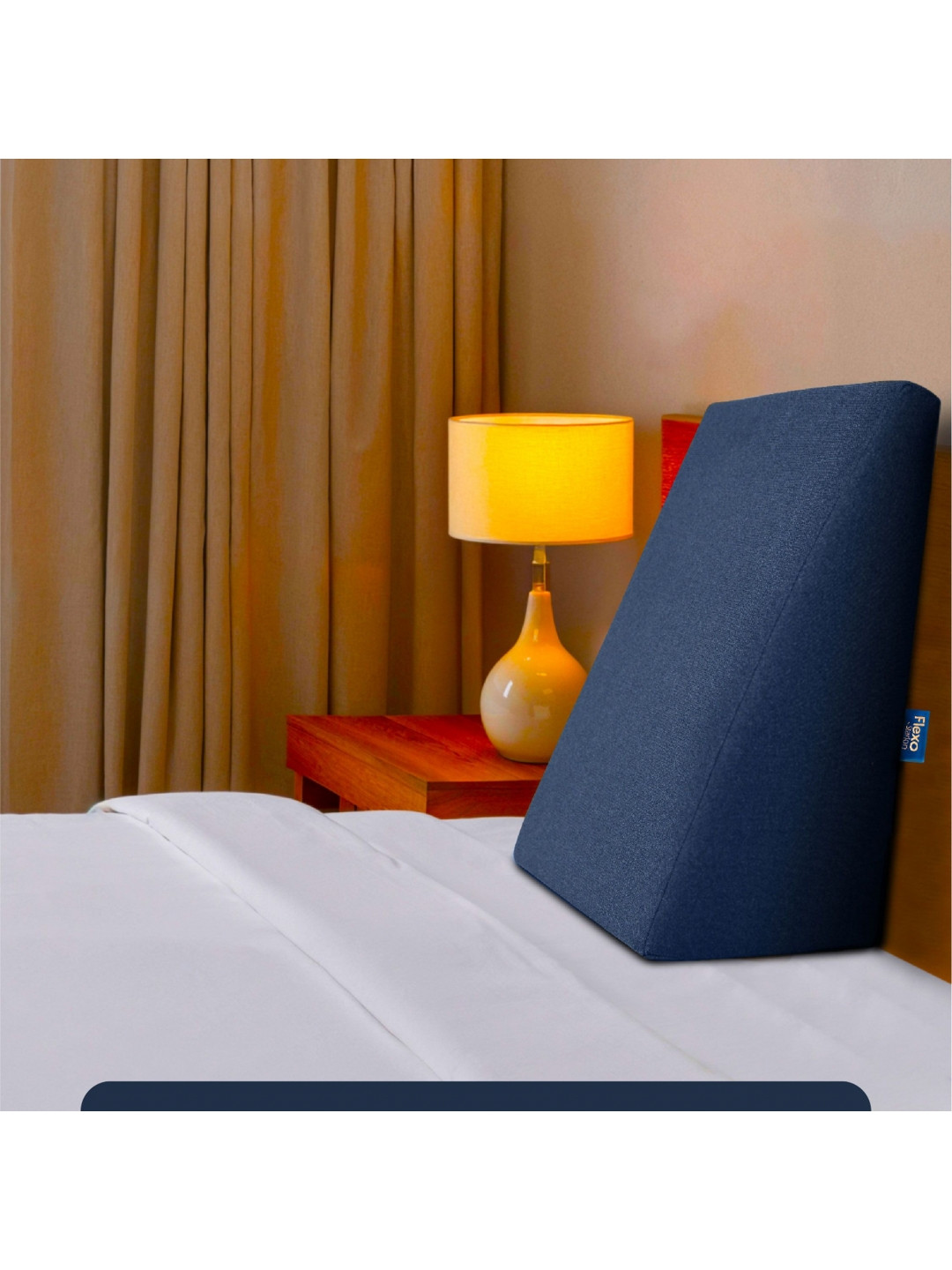 STARLON Blue Memory Foam Filled Breathable Sleep Pillow