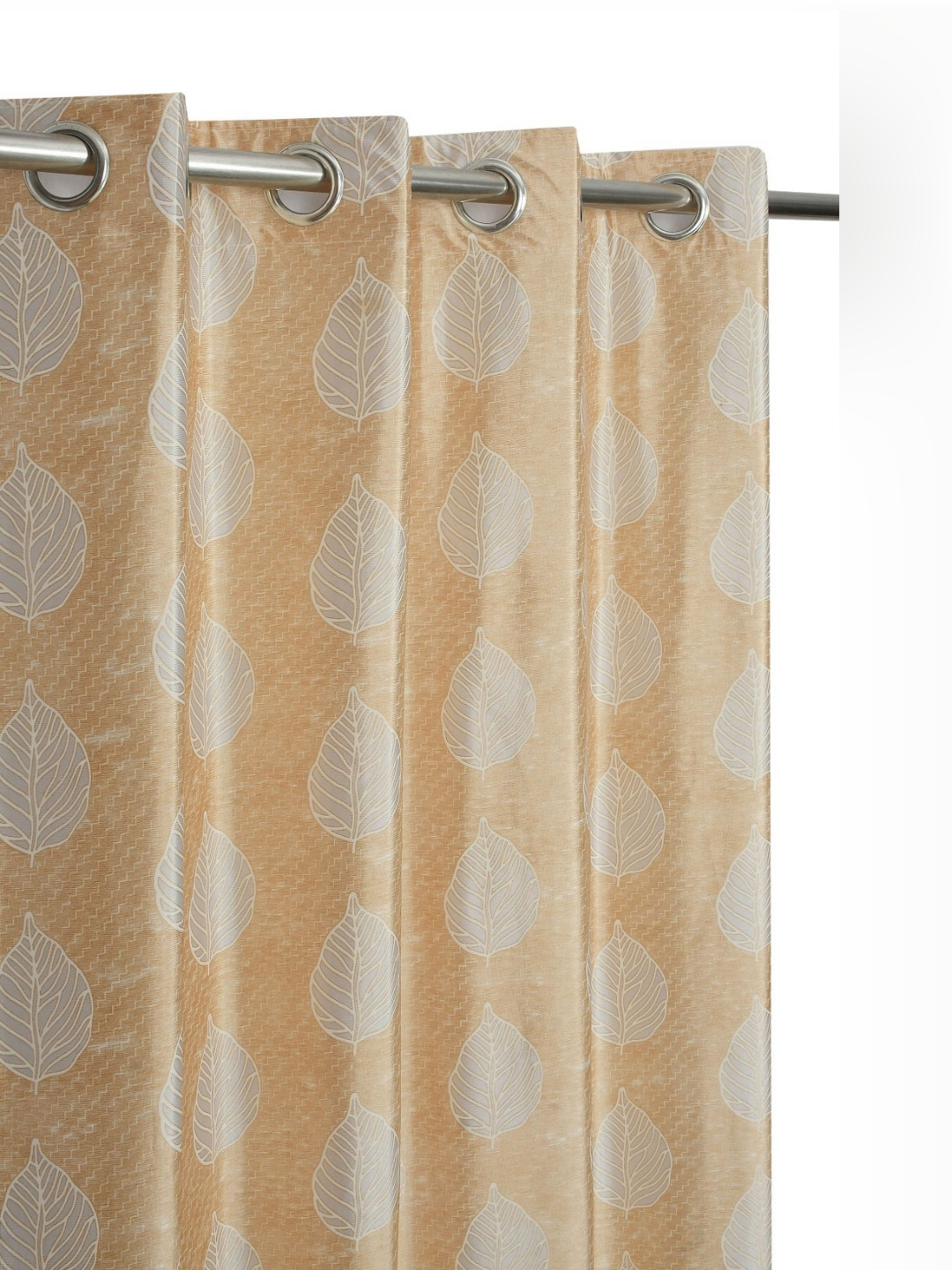 GEET CREATIONS Set of 2 Velvet Polyester Ripple Fold Room Darkening Window Curtain
