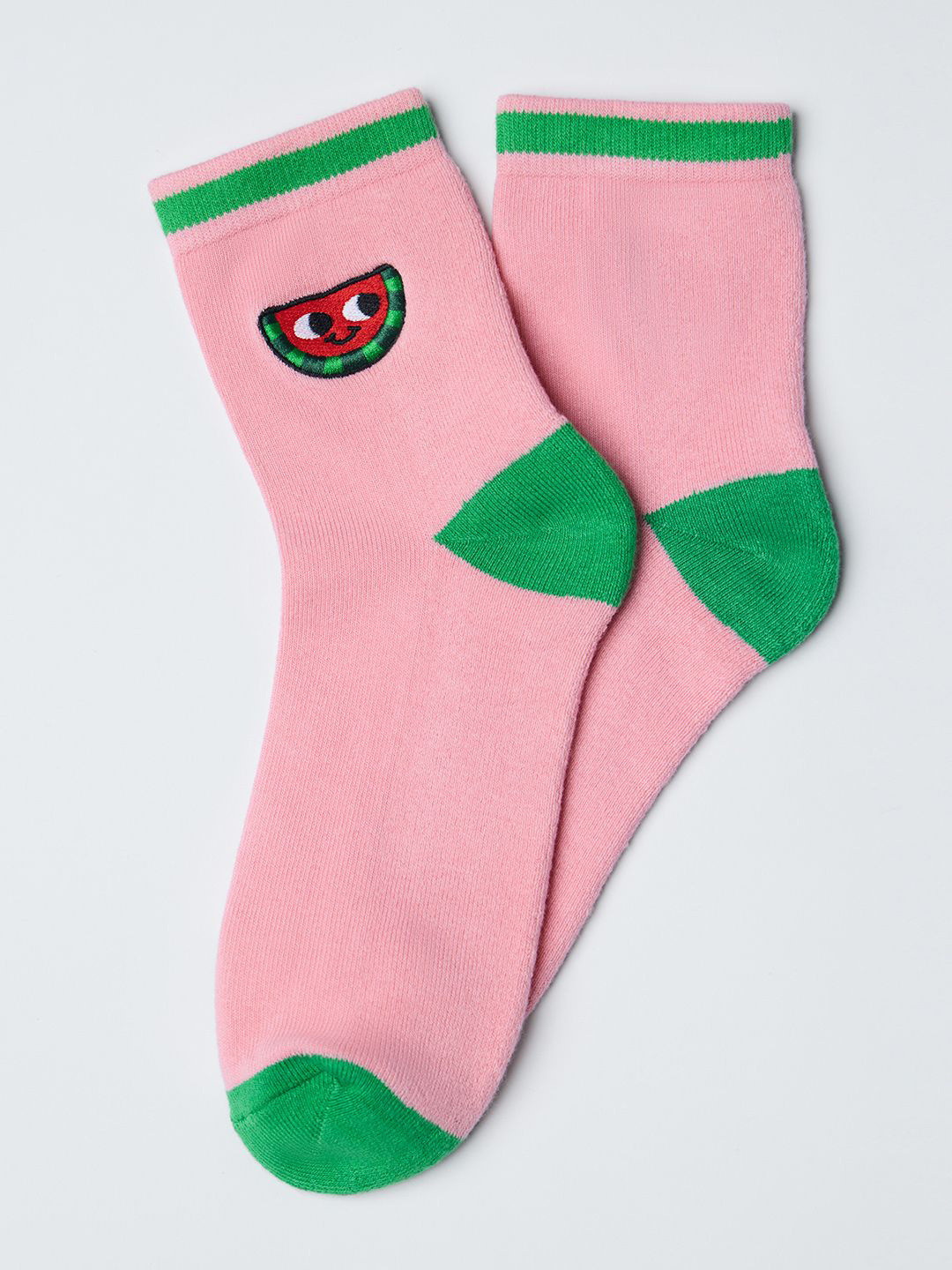 The Souled Store Men Tarbooj Printed Above Ankle Length Cotton Socks
