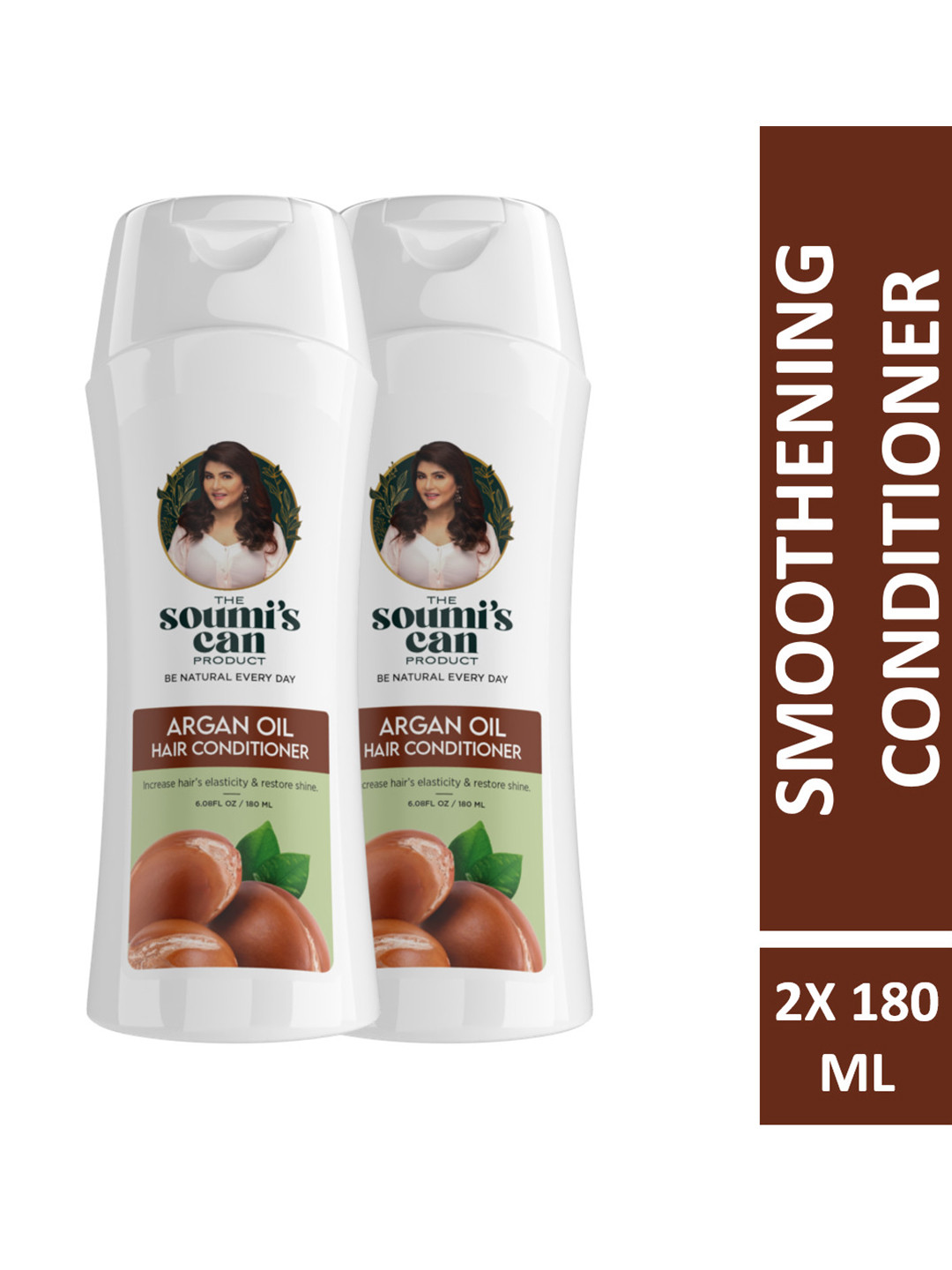THE SOUMI'S CAN PRODUCT Set Of 2 Argan Oil Hair Conditioner - 180ml Each