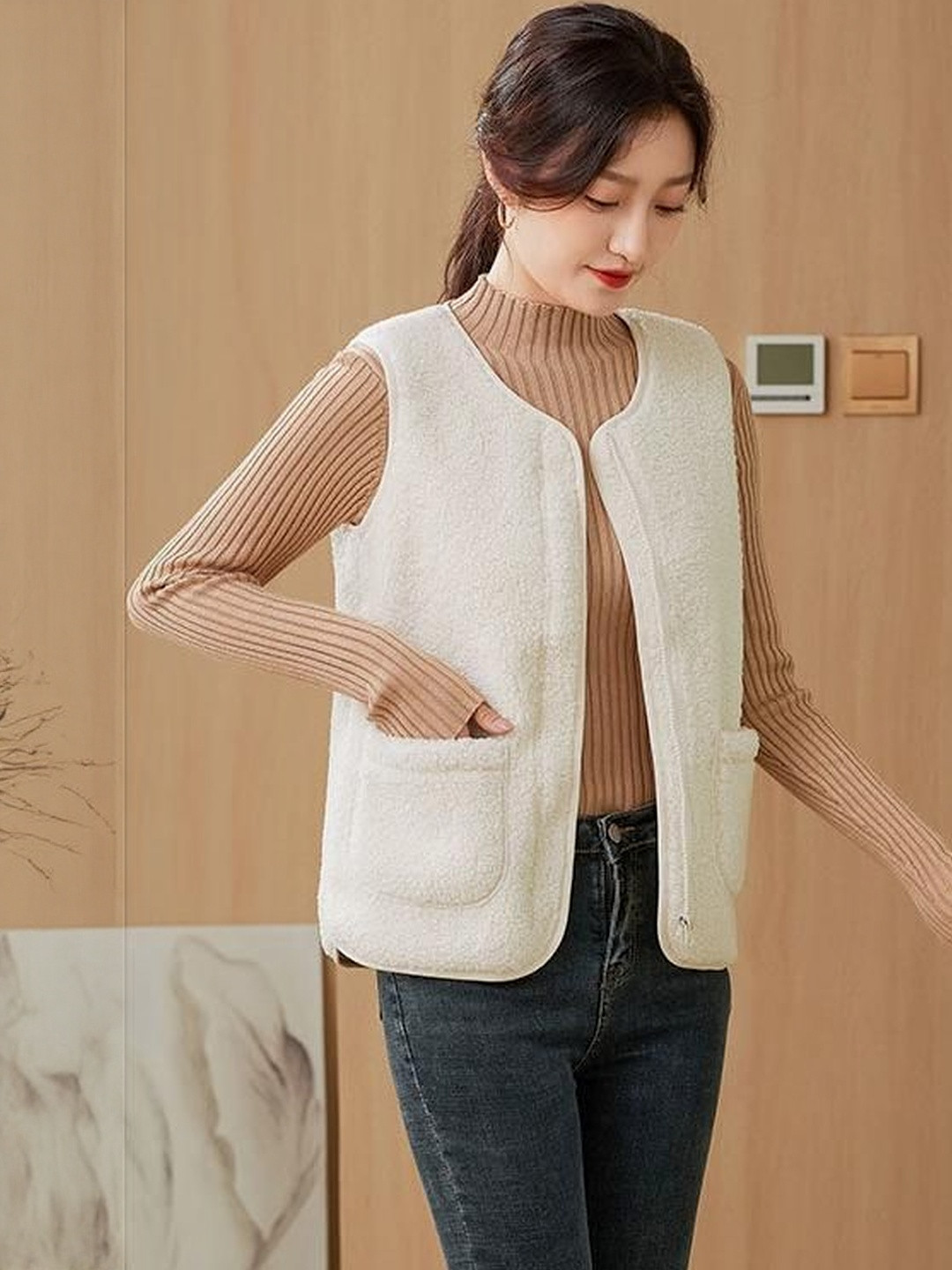 HERE&NOW Women Cozy Fleece Vest