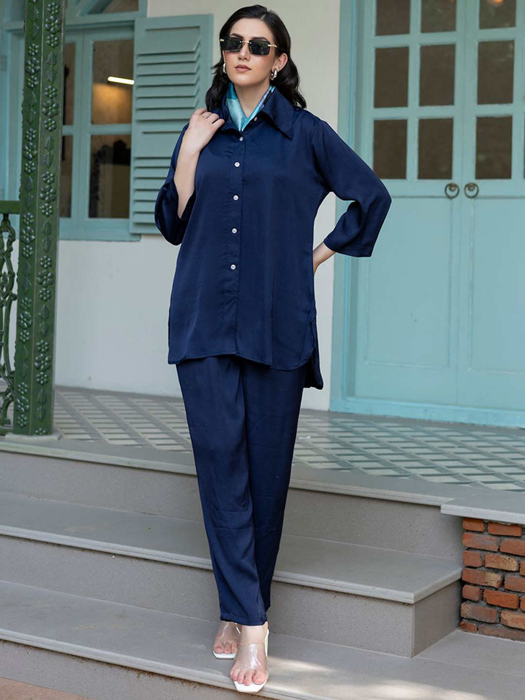 TITTLI Shirt Collar Up & Down Style Shirt And Trouser