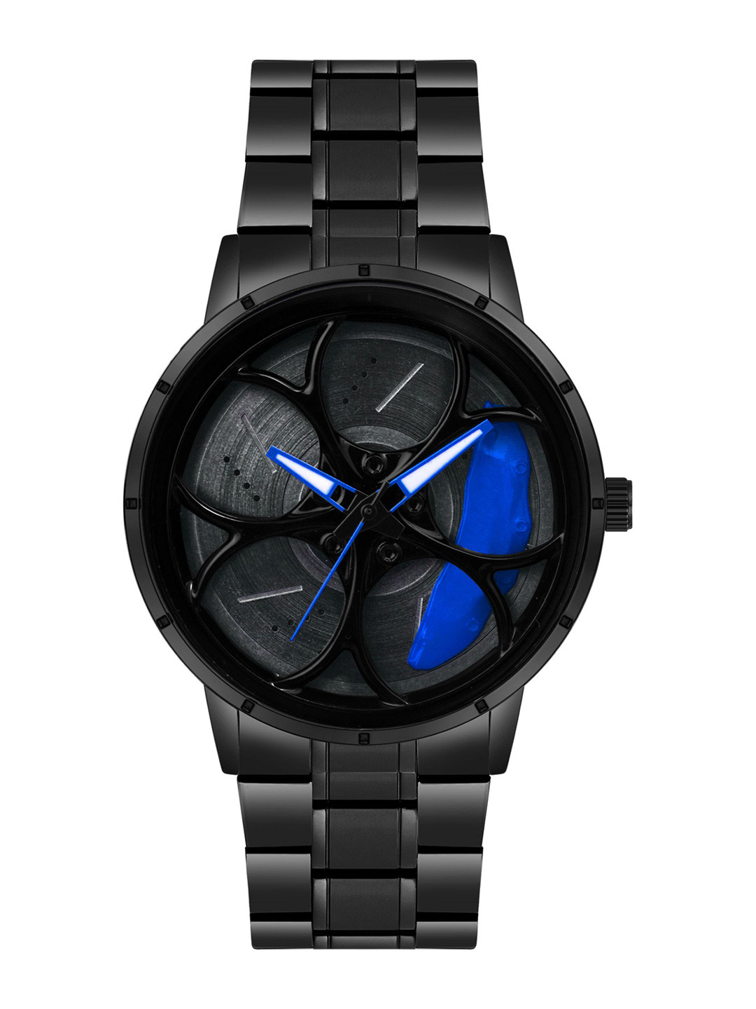 ON TIME OCTUS Men Dial & Stainless Steel Bracelet Style Straps Analogue Watch MN-252 BLUE