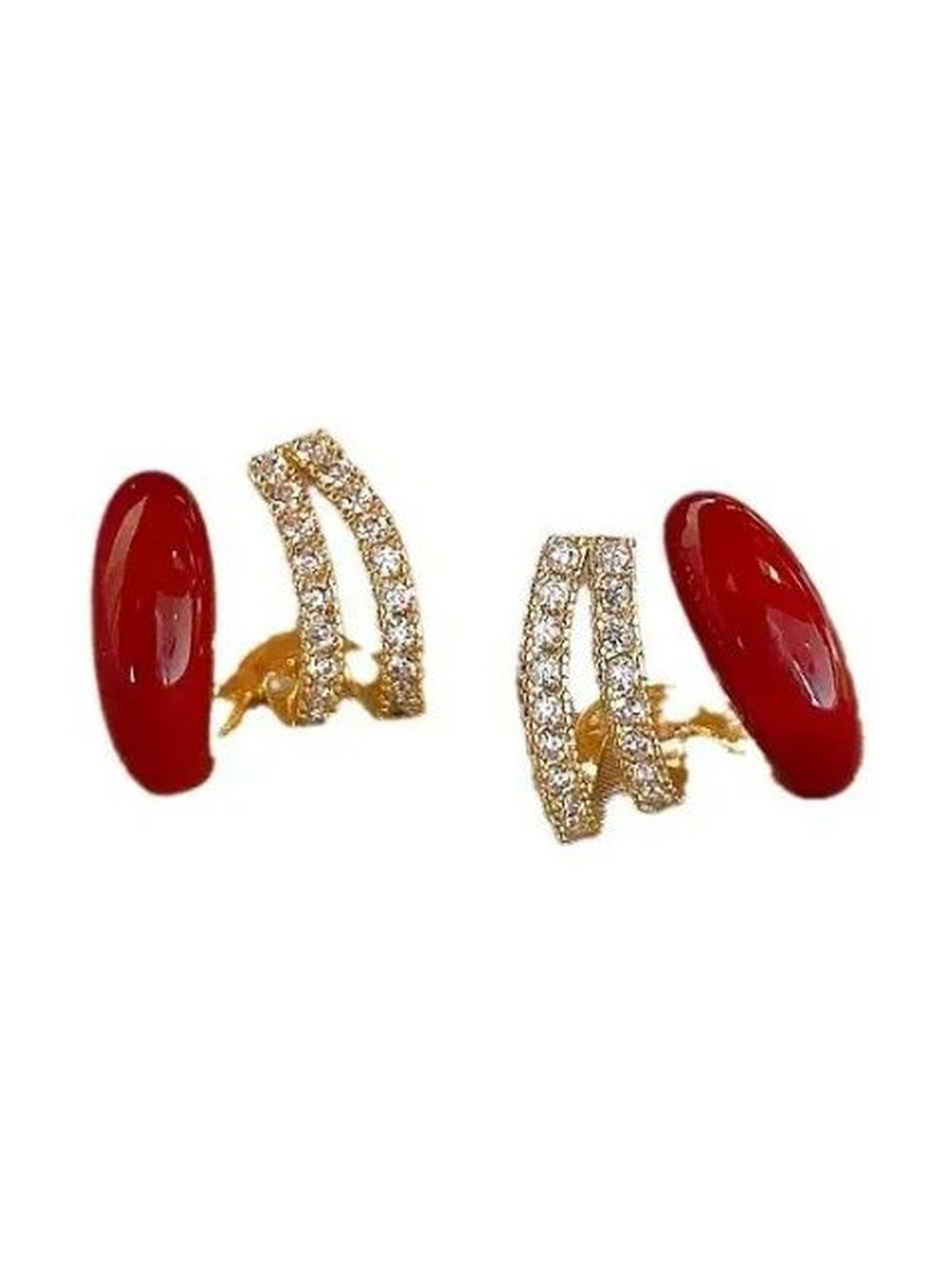 CIKIT Diamond Cut Hoop Earrings