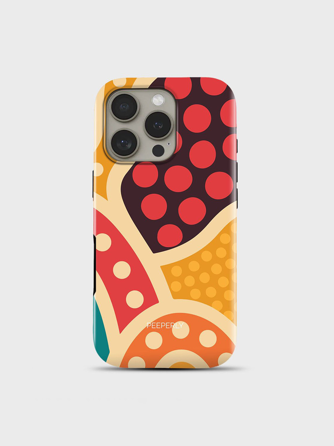 PEEPERLY Unisex iPhone 13 Pro Max Abstract Impact Resistant Festive Flair Back Case