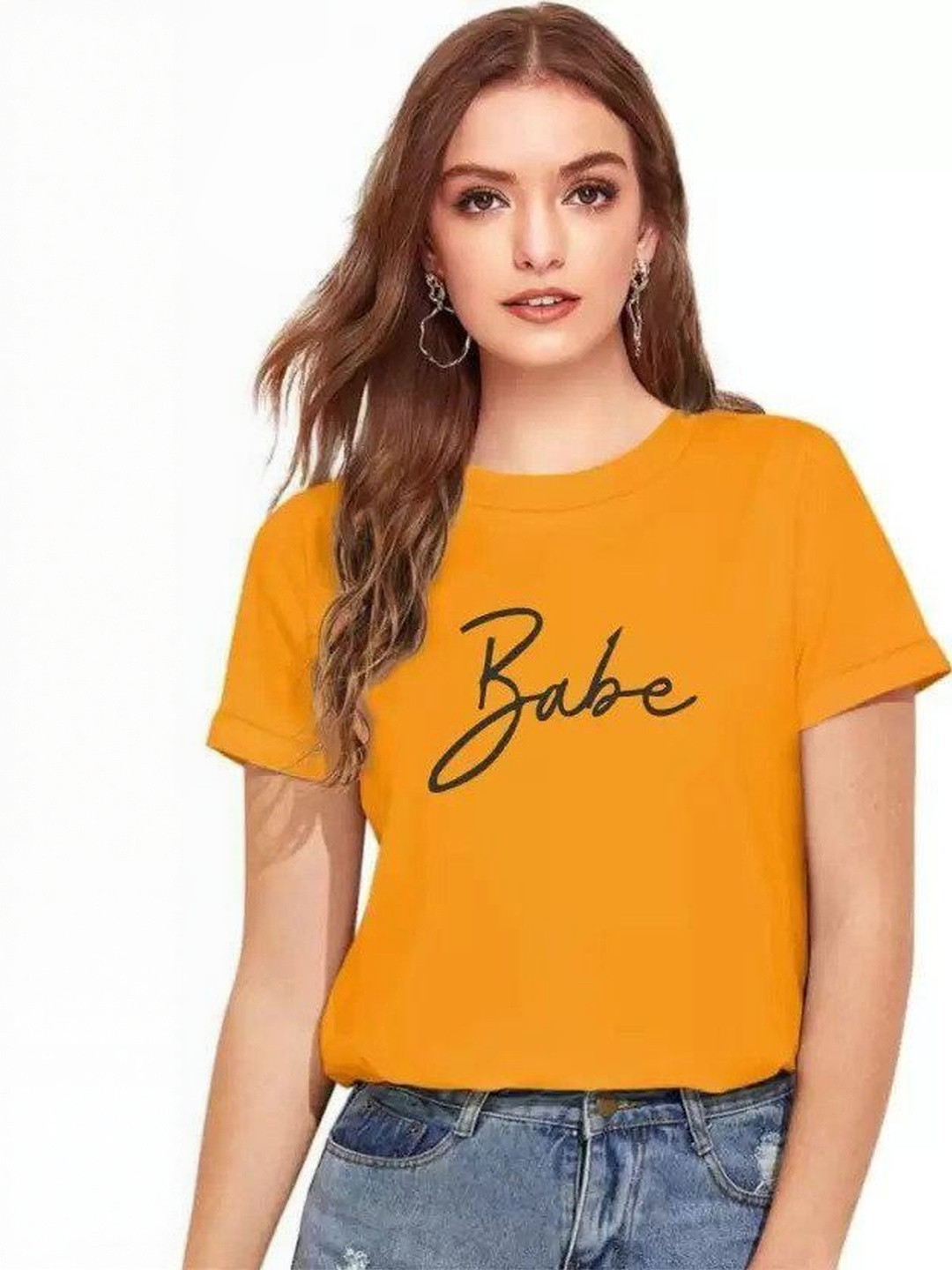 VALUE CREATION Typography Printed Round Neck T-shirt