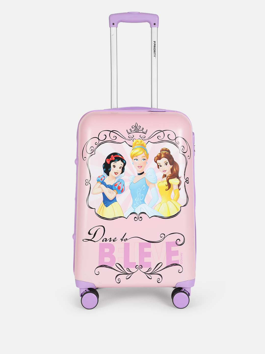 Priority Girls Disney Princess Print Hard Sided Medium Trolley Bag - 63 L
