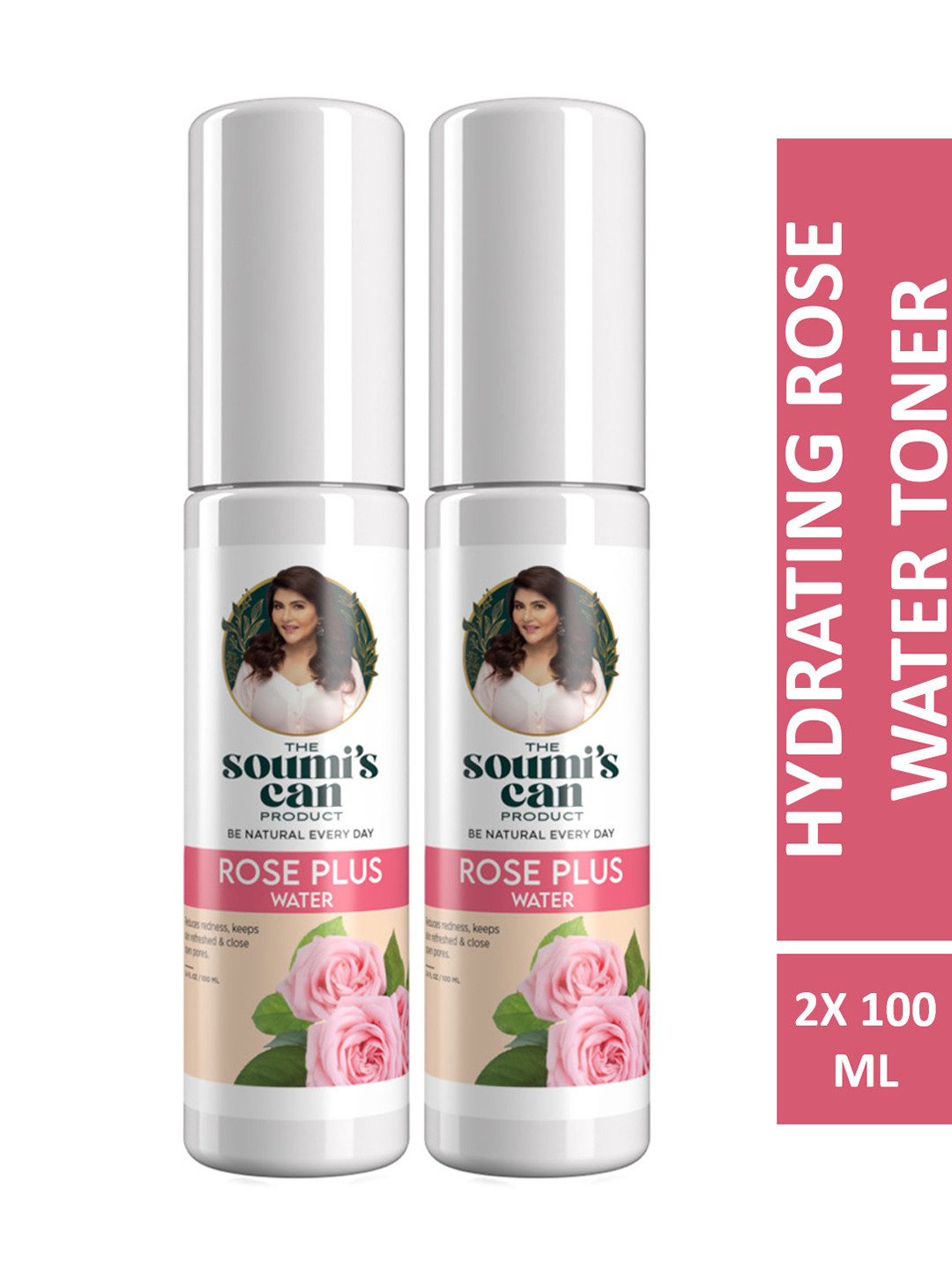 THE SOUMI'S CAN PRODUCT Set Of 2 Rose Plus Water - 100ml Each