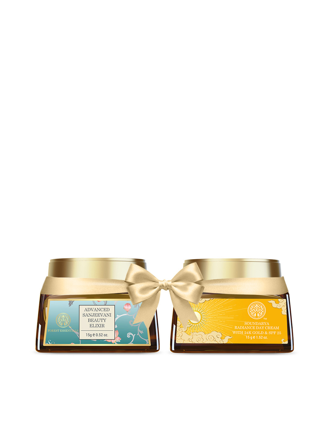 Forest Essentials Set of Sanjeevani Day Cream & Soundarya Radiance Cream - 15 g each