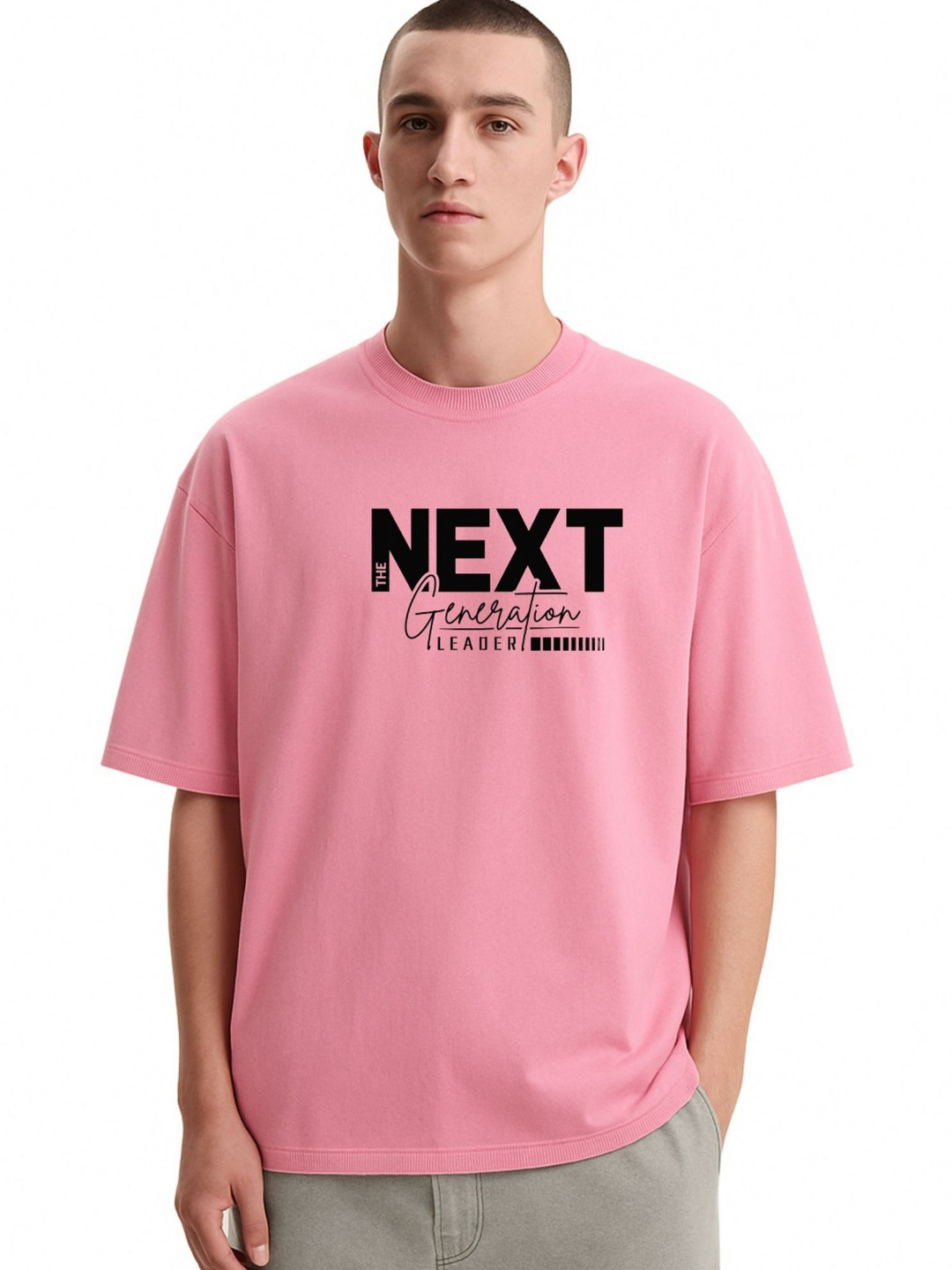 Fashnobic Men Dri-FIT Trendy Free Spirit Printed Round Neck Cotton Oversized T-shirt