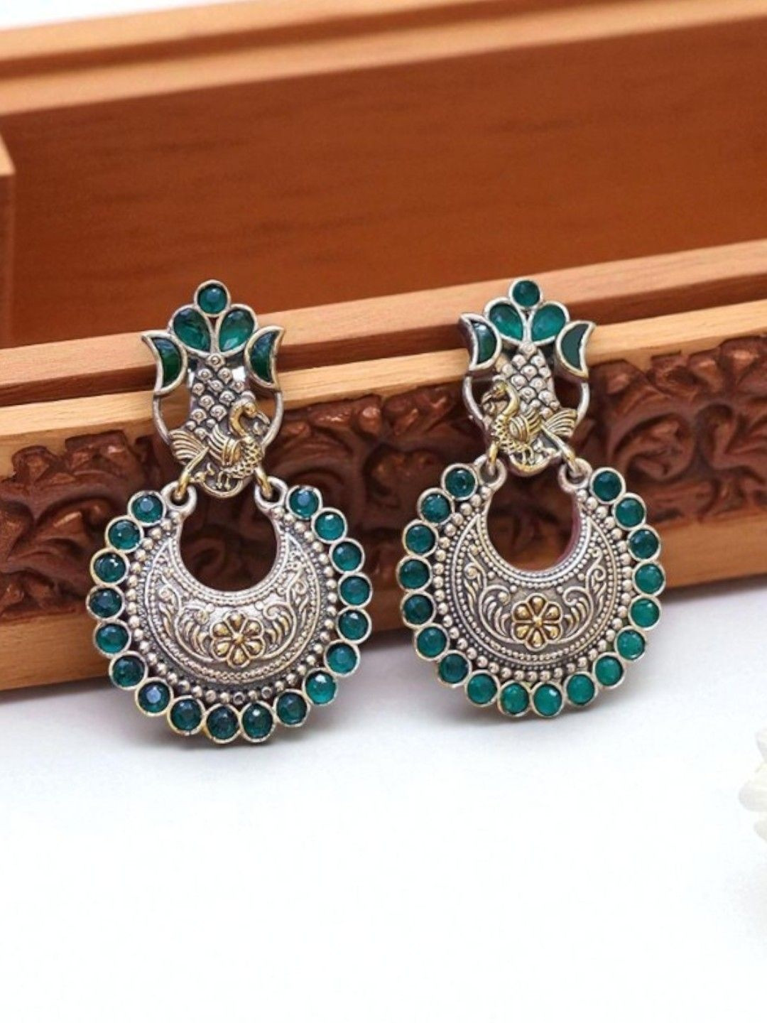 Fashioncrab   Brass Drop Earrings