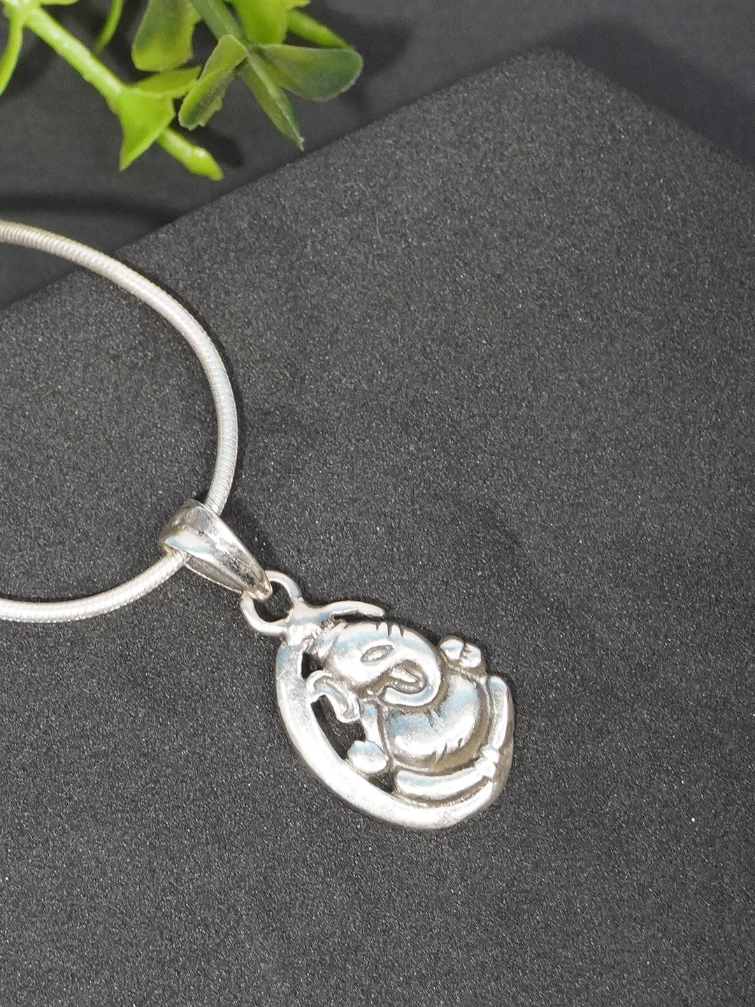 Love Rocks Silver Divine Bal Ganesha Pendant