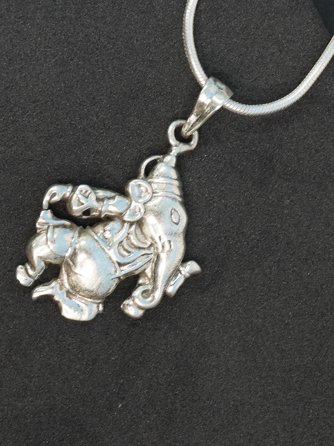 Love Rocks Silver Bal Ganesha Pendant