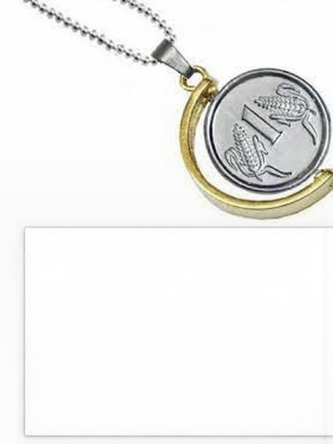 Basukiya Unisex 1 rupee coin Brass Necklace and Chains