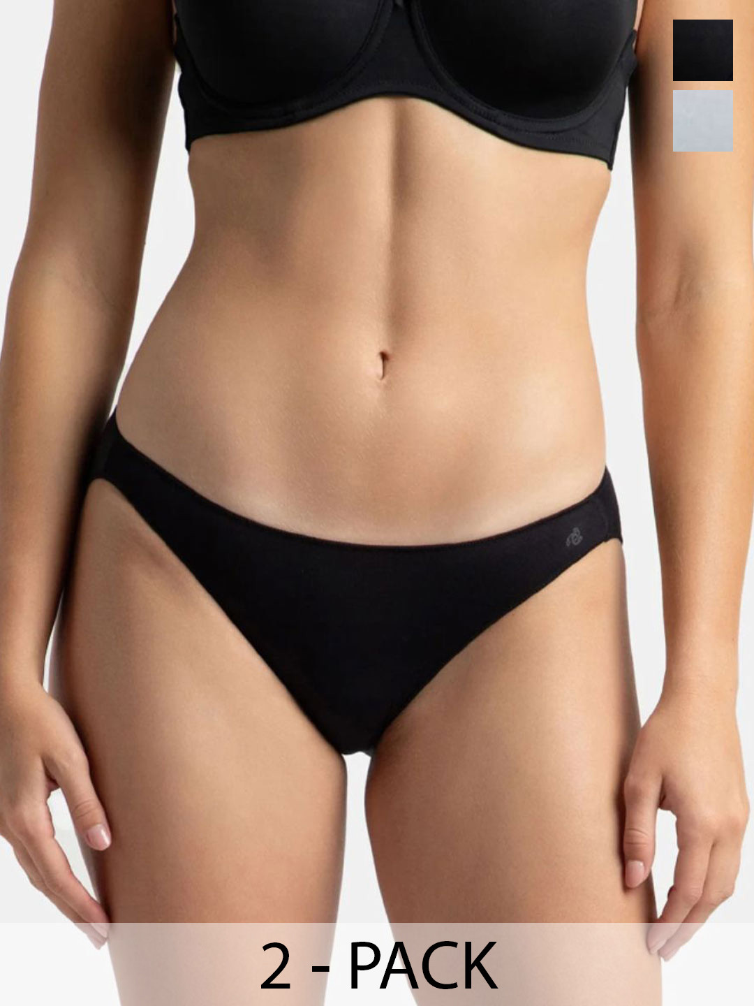 Jockey Pack Of 2 Medium Coverage Micro Modal Bikini -1803