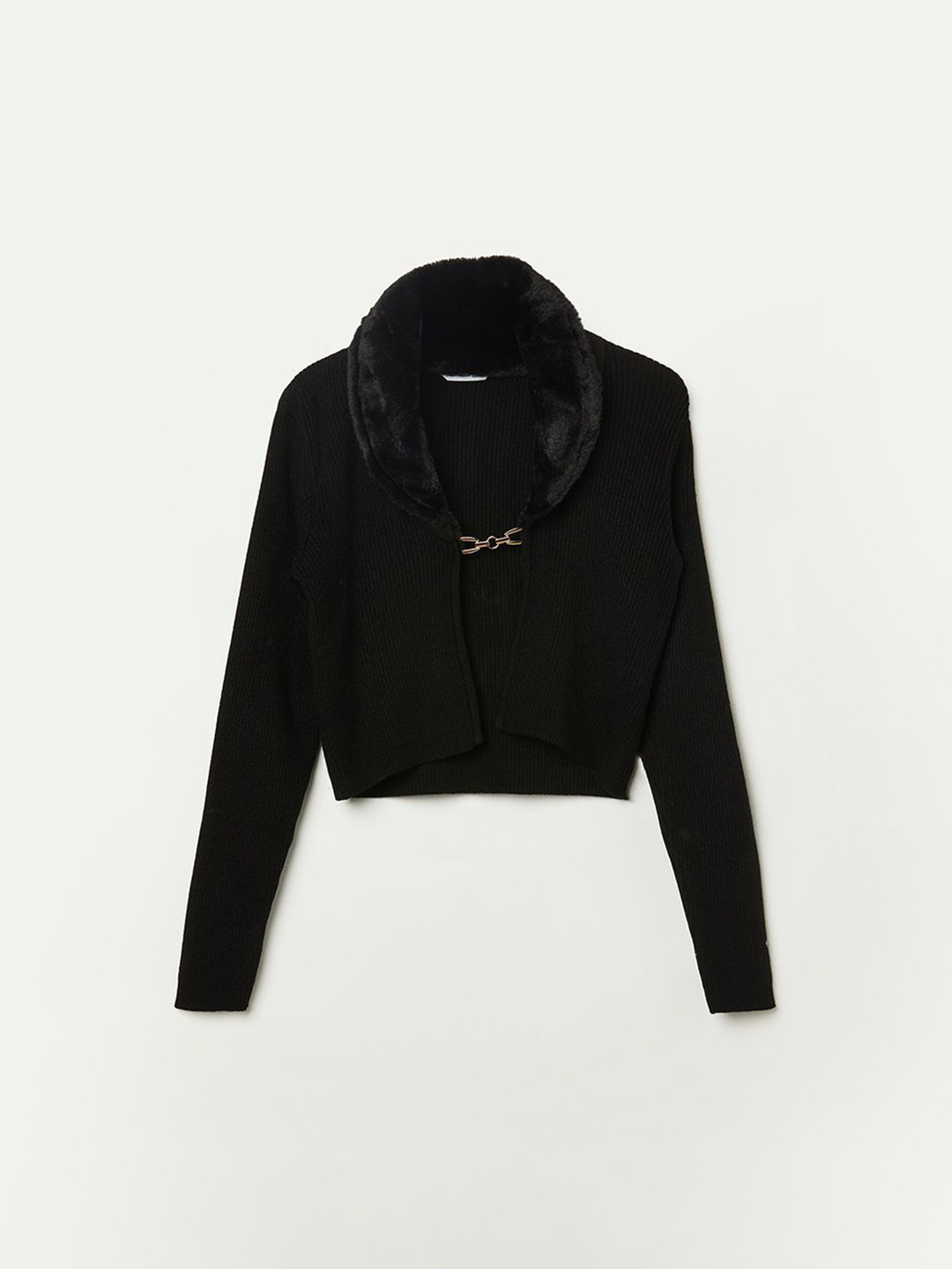 Fame Forever by Lifestyle Girls Ribbed Shirt Collar Pullover