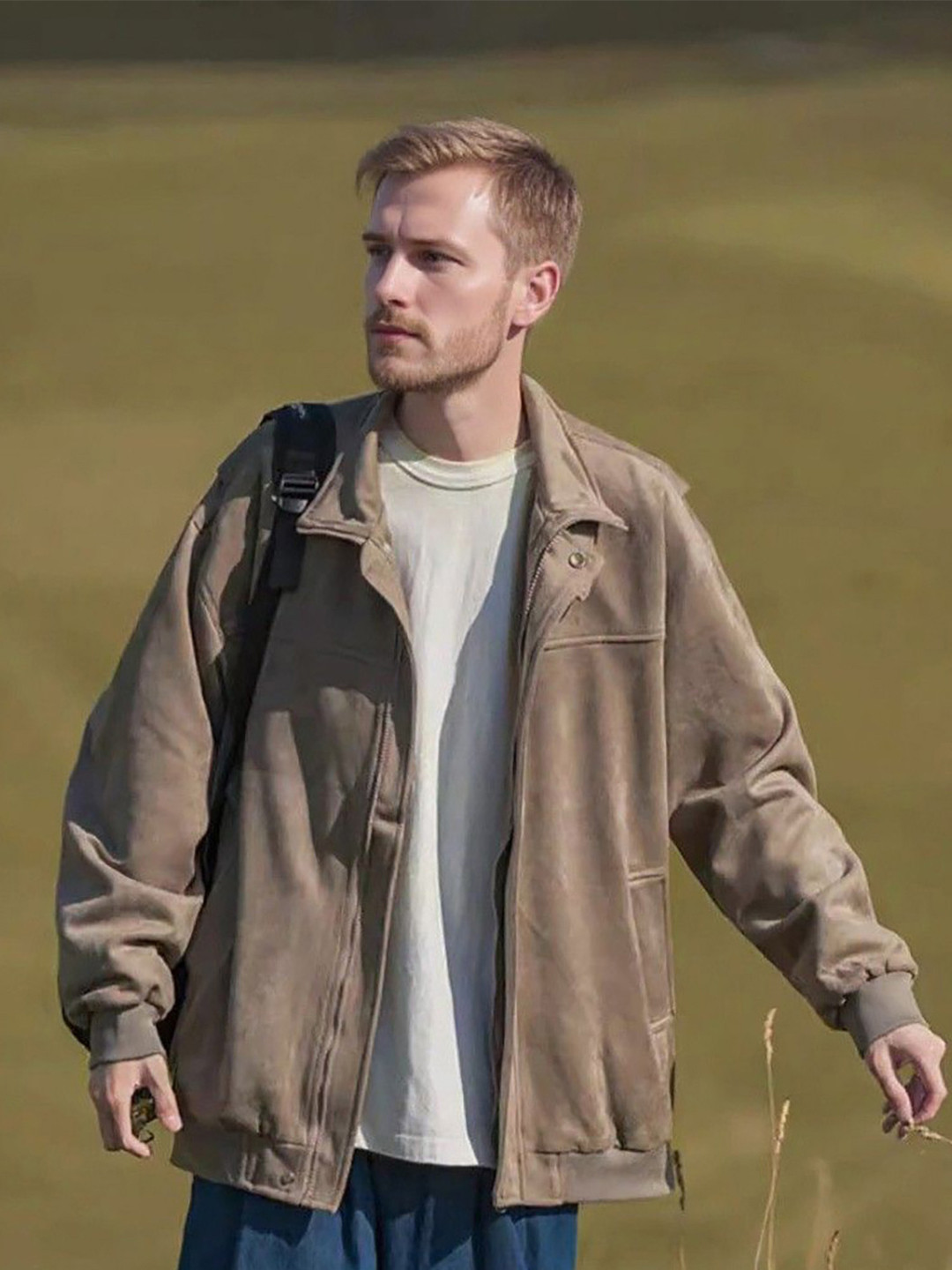 Mast & Harbour Men Solid Shirt Collar Open Front Jacket