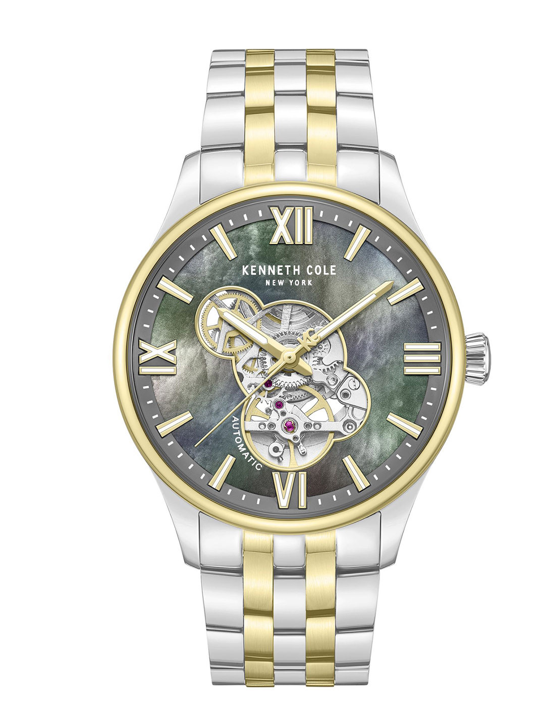 Kenneth Men Cole Automatic Mop Round Dial Watch - KCWGY0089104MNW