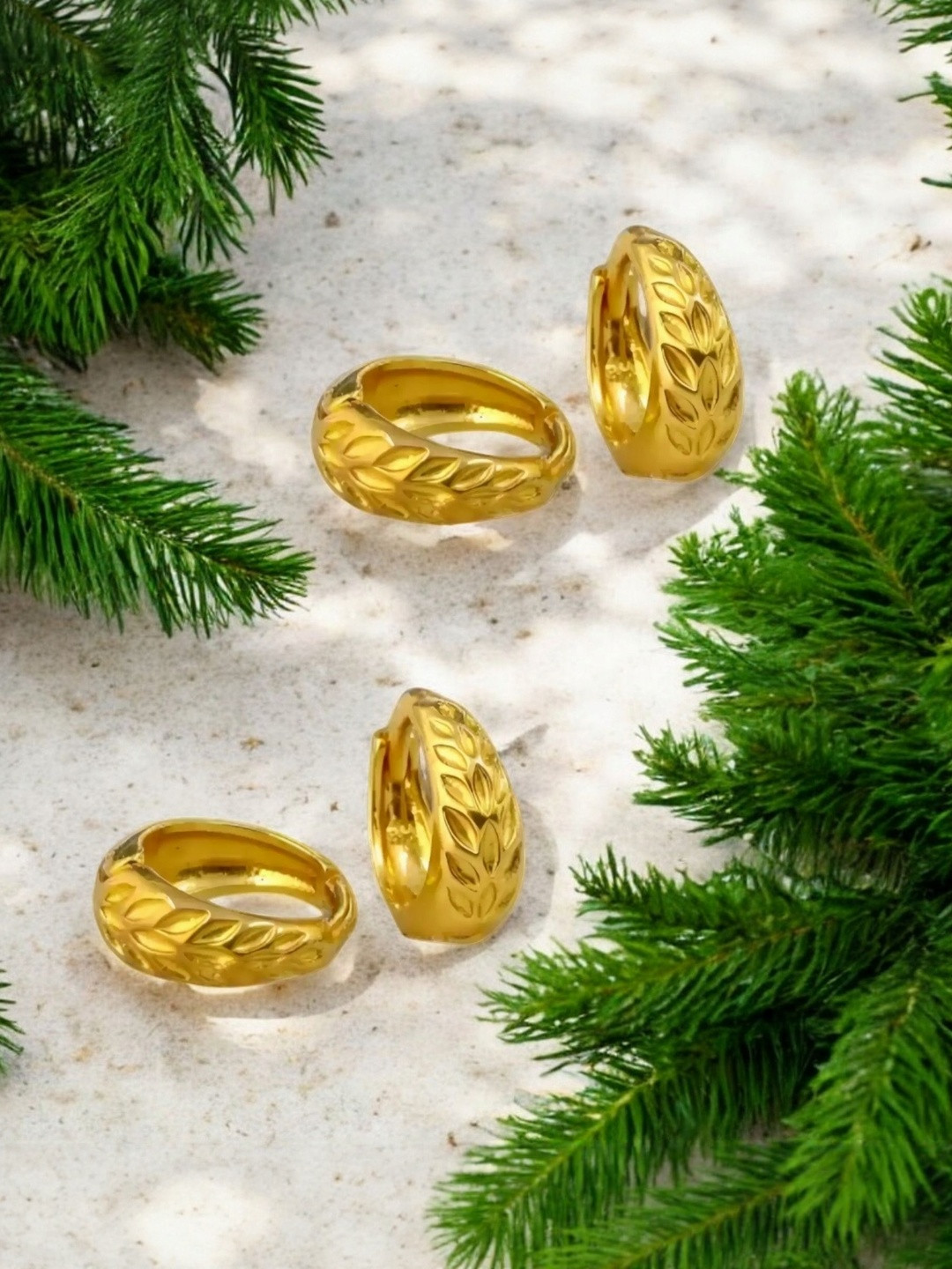 SHREE KRISHNA SHOPPING Pack Of 2 Circular Ear Cuff Earrings