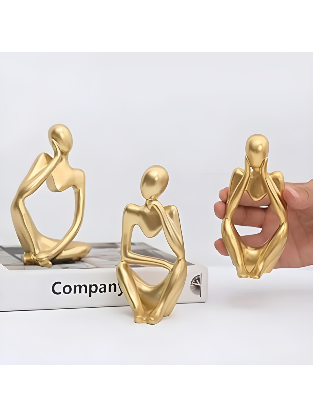 THE SACRED GIFTS Gold 3 Pieces Figurine Showpieces