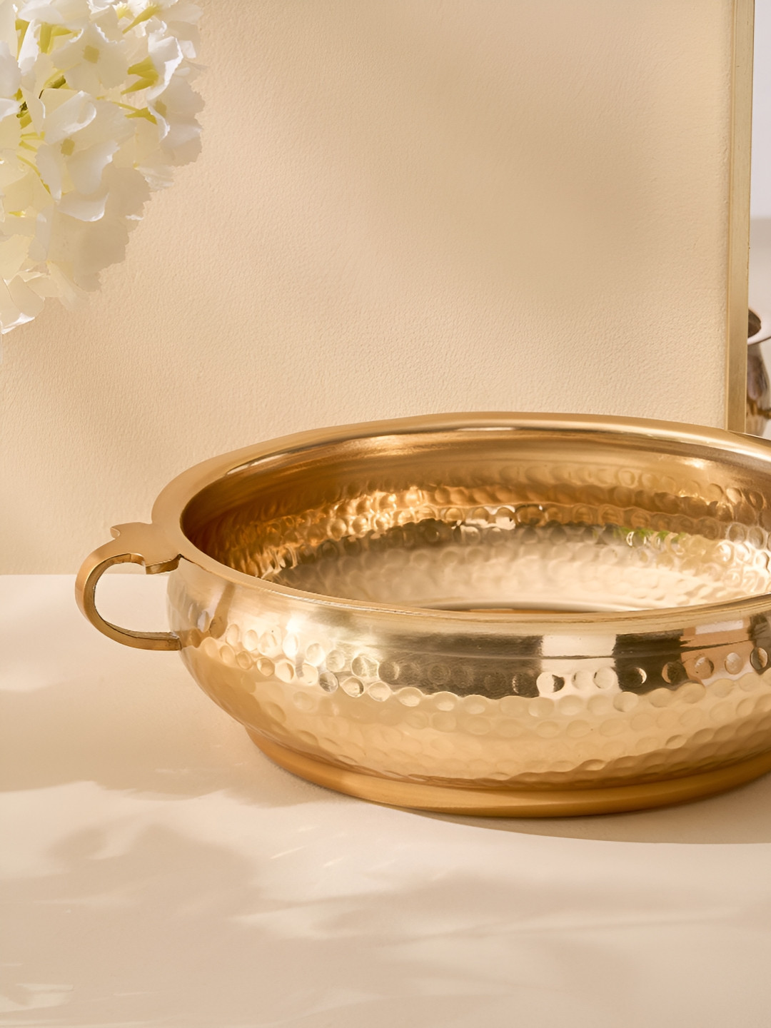 Home Centre Aluminium Hammered Potpourri Bowl