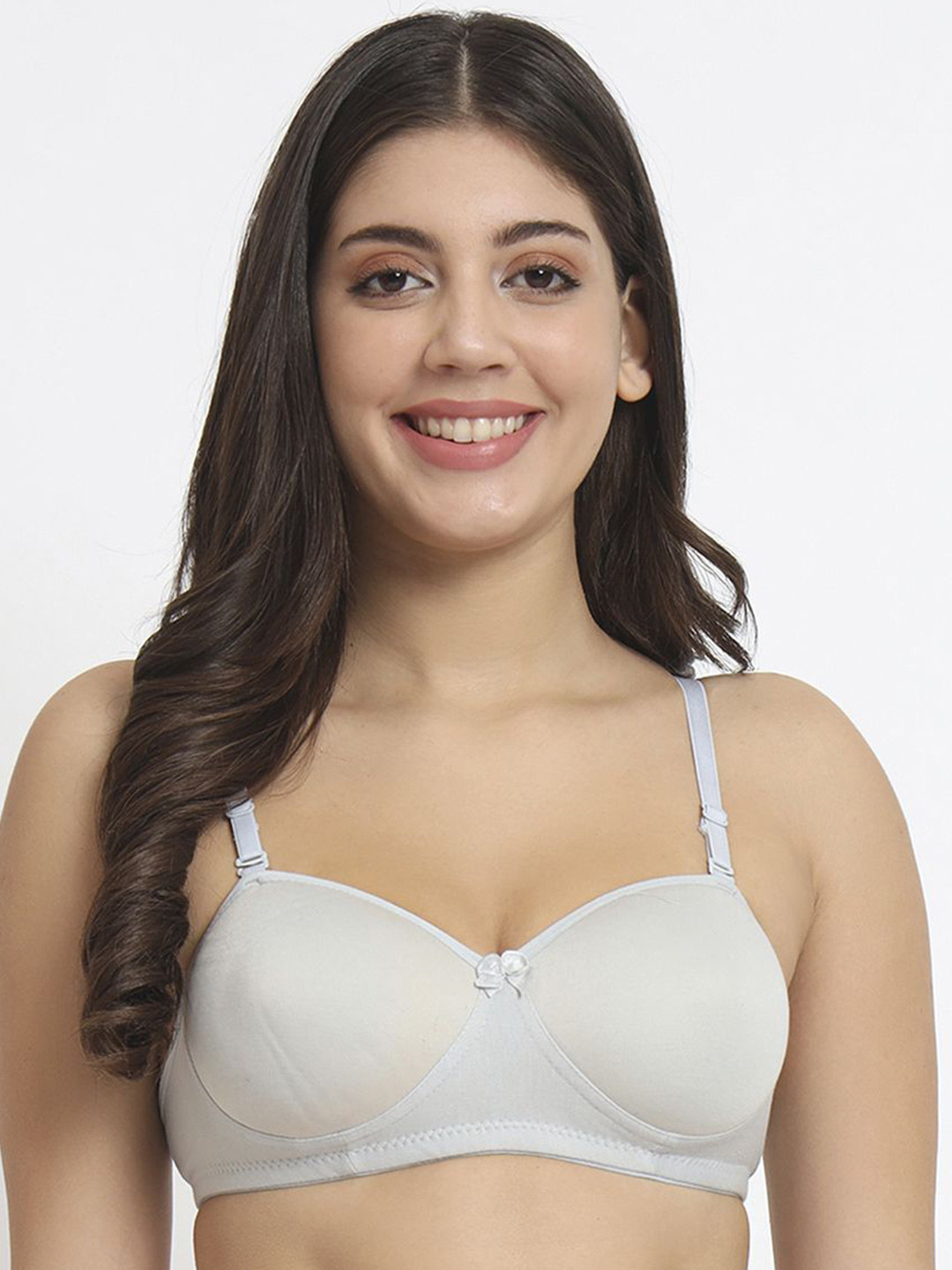 SkyBeauty Women's Solid Full Coverage Lightly Padded Cut & Sew Bra