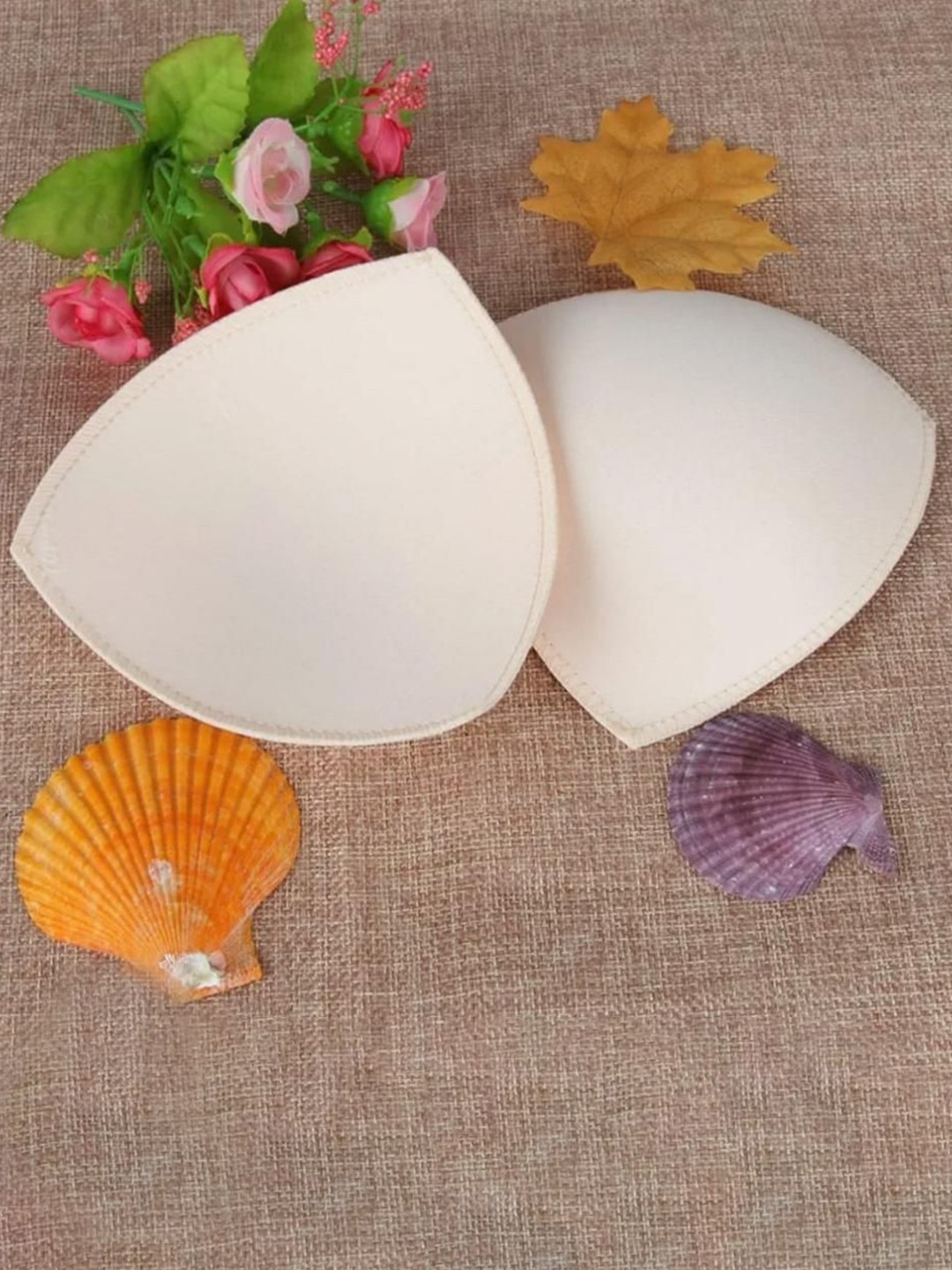 HOT BEES Women Pack of 6 Triangle Stick-On Bra Pads Lingerie accessories