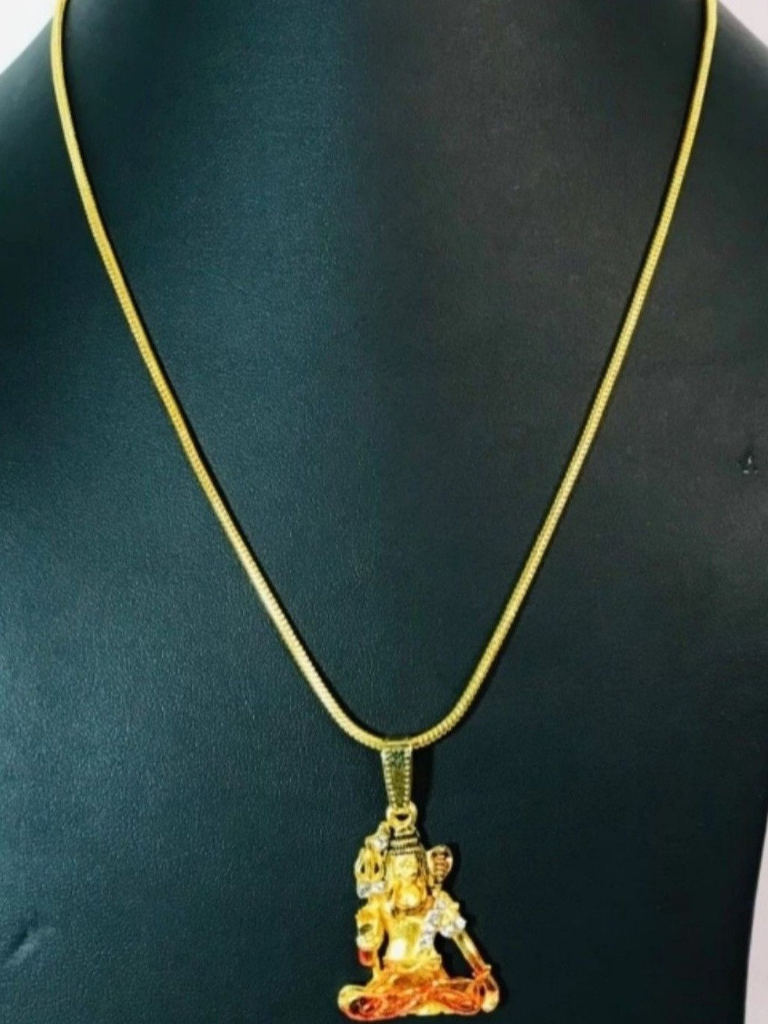 BASU Gold Plated Mahadev Locket