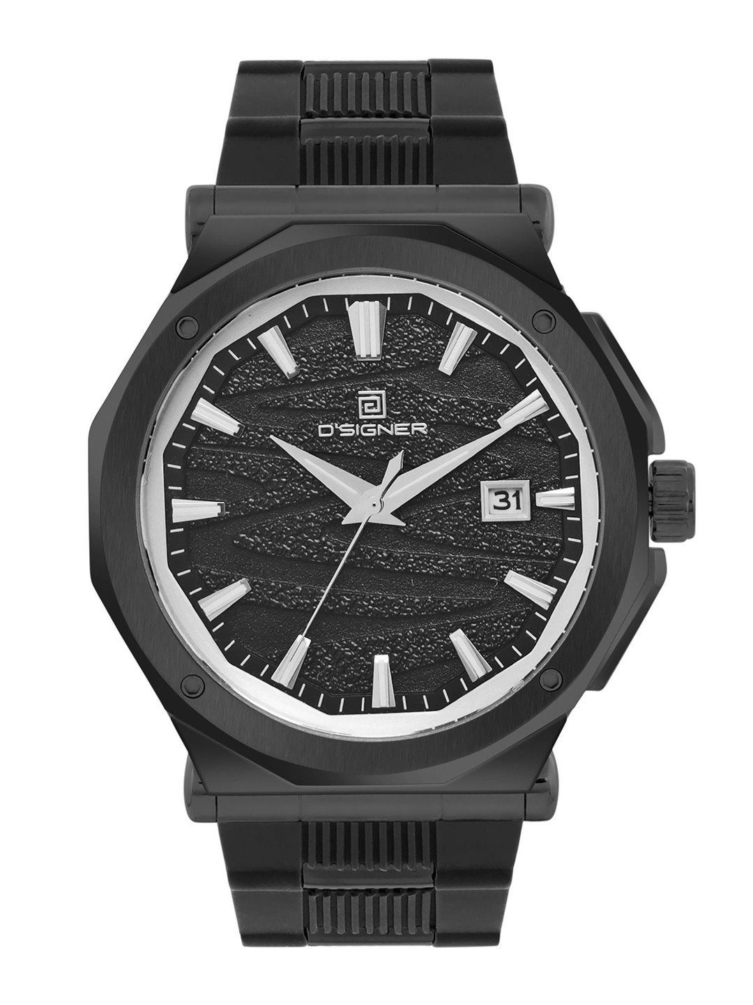 D'SIGNER Men Textured Dial & Straps Analogue Watch 806BFS.3G