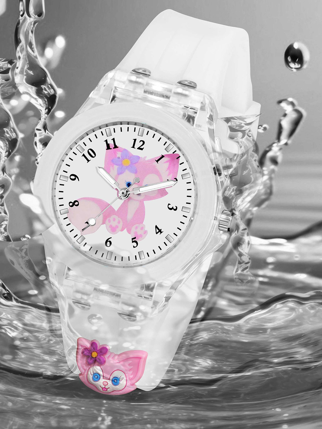 KIDSUN Girls Dial Analogue Multi Function Watch RA82_WHITE_WHITE