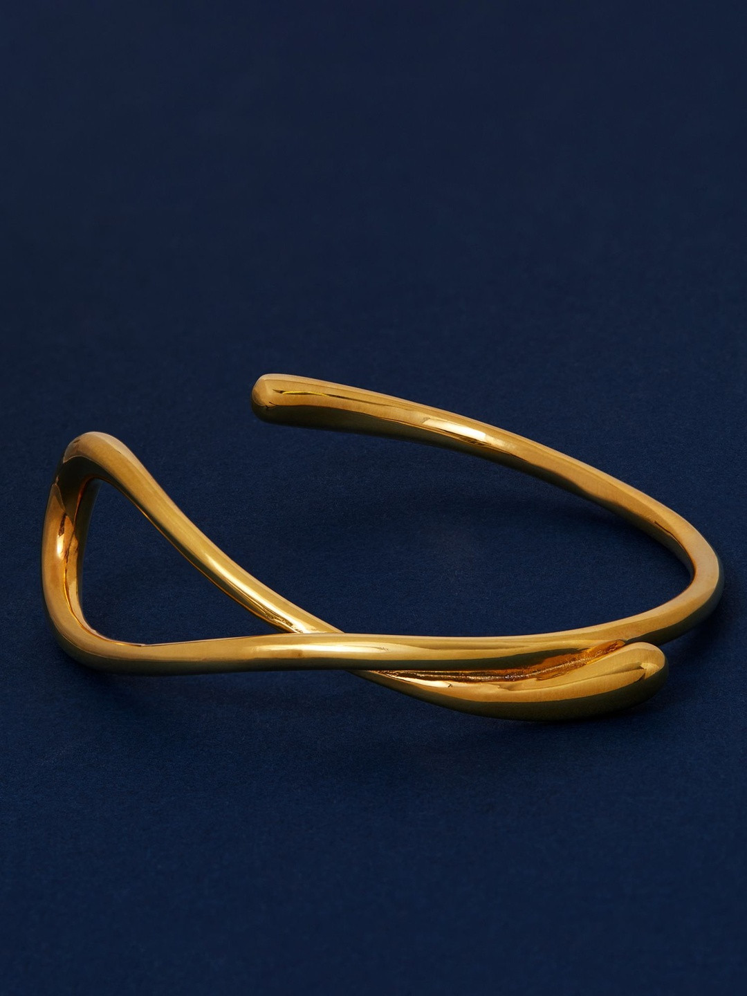Accessorize 14k Gold-Plated Swirl Cuff Bracelet