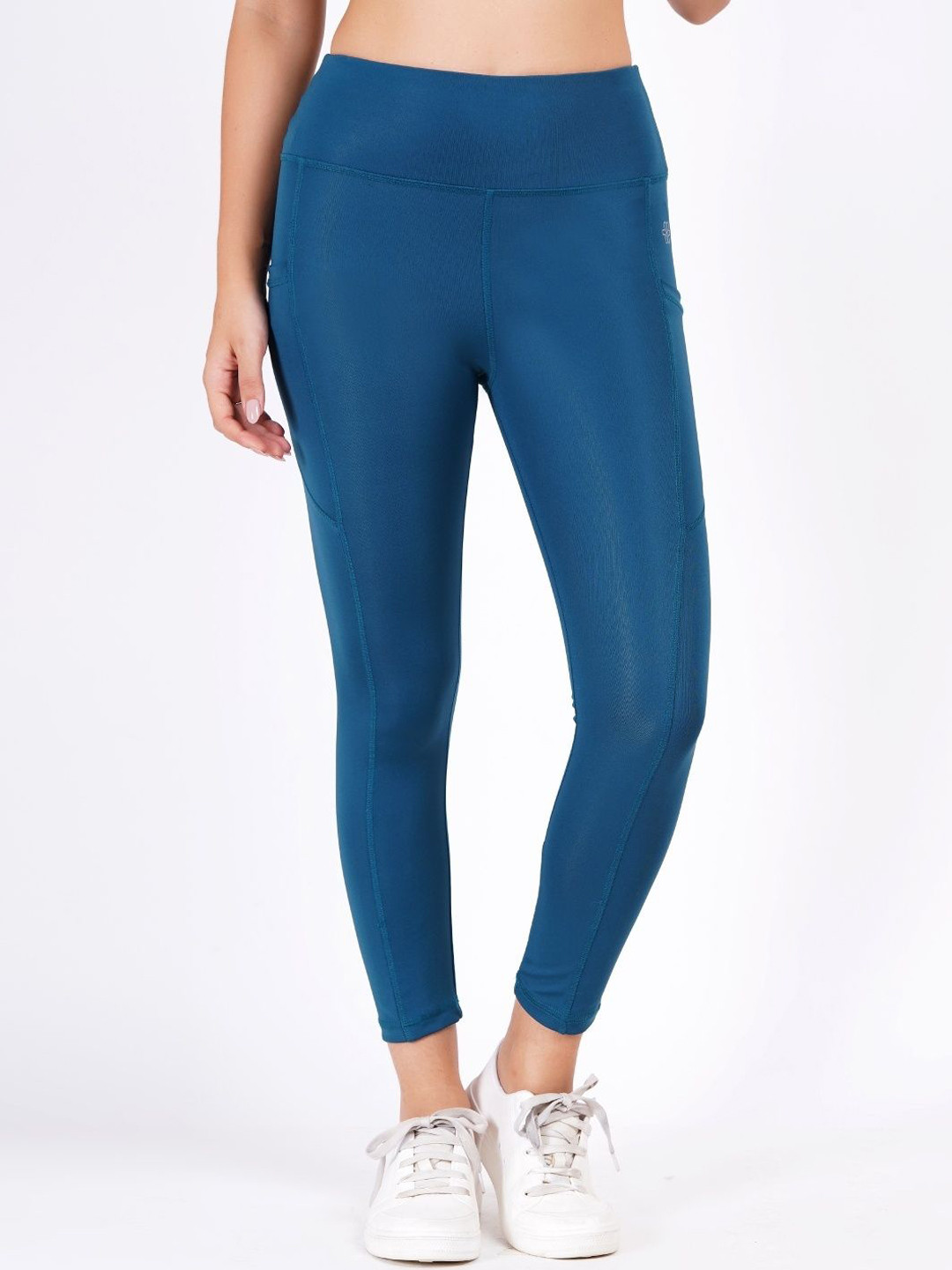 RiACTIVE Contour-Fit High-Rise Ankle-Length Opaque Sports Tight