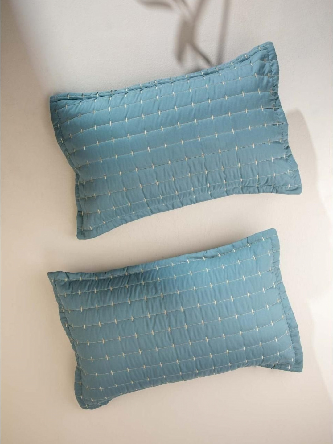 FREEDOM TREE Moira Blue 2 Pieces Rectangle Pillow Covers