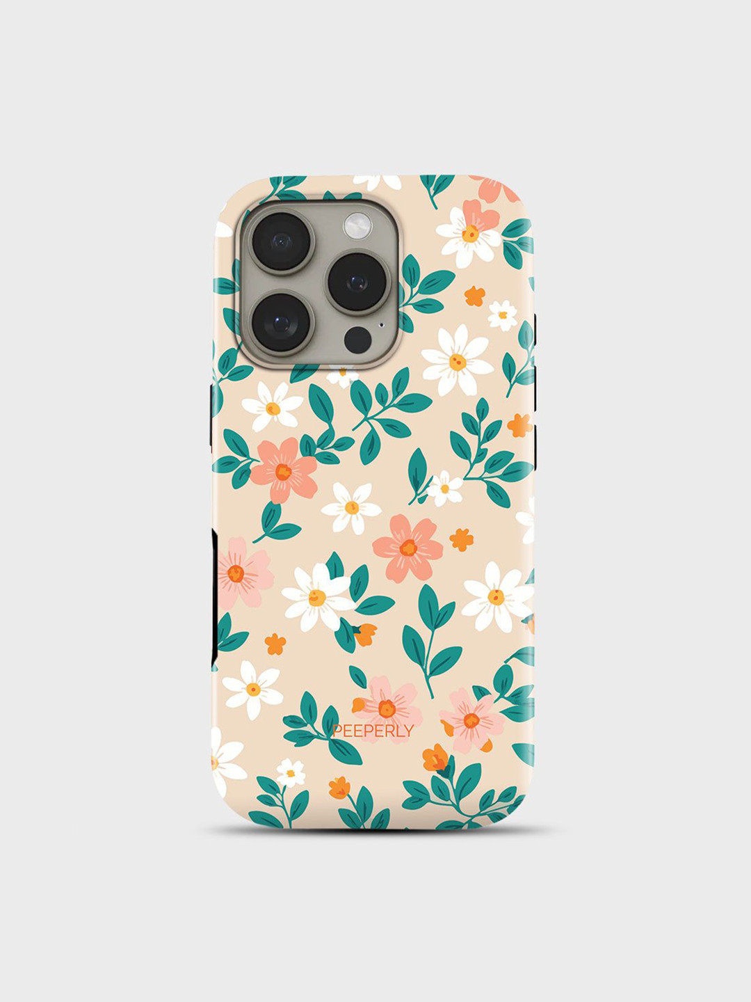 PEEPERLY Unisex iPhone 13 Pro Max Floral Impact Resistant Pastel Haze Back Case