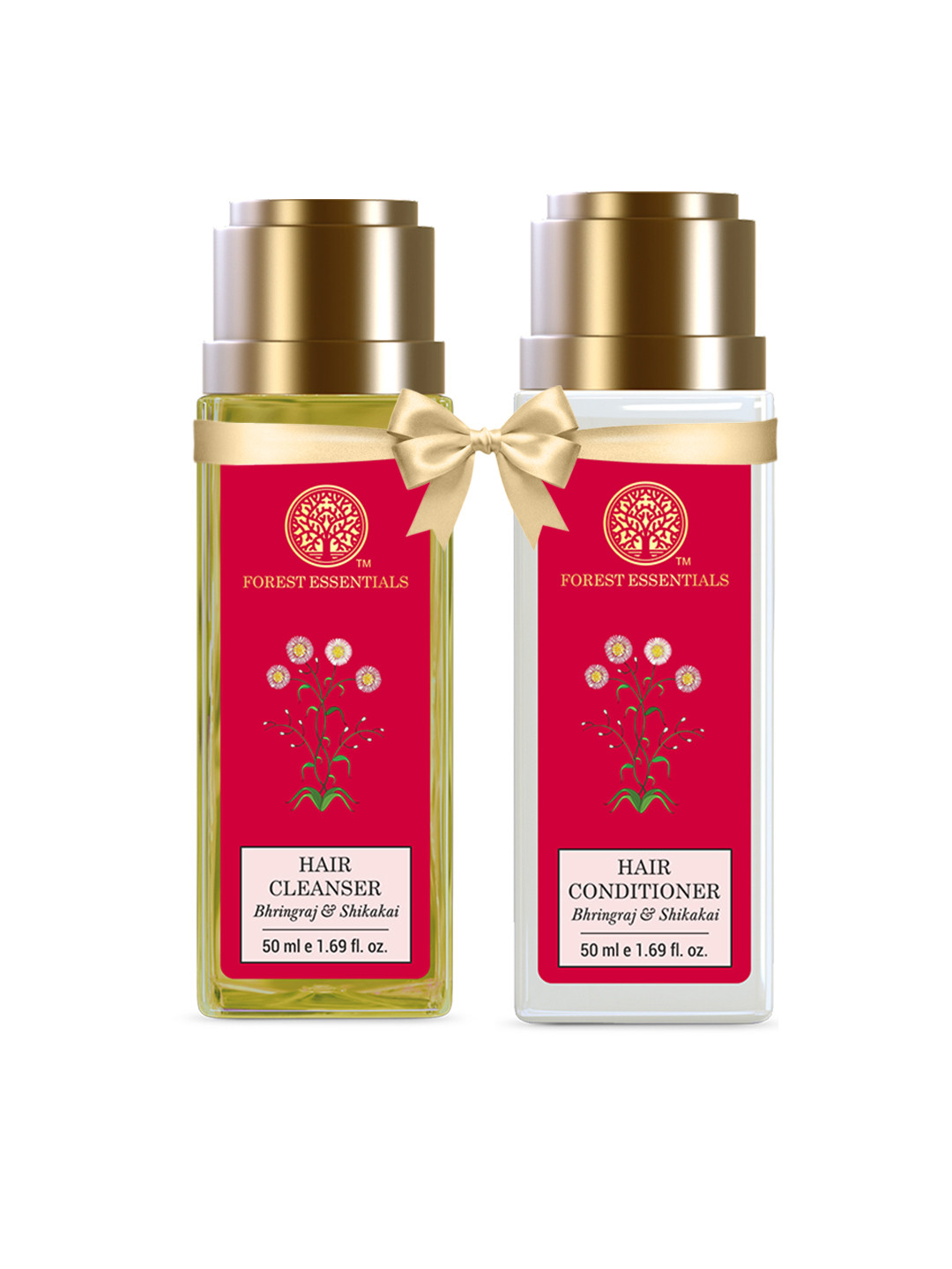 Forest Essentials Bhringraj & Shikakai Hair Conditioner 50ml & Shampoo 50ml