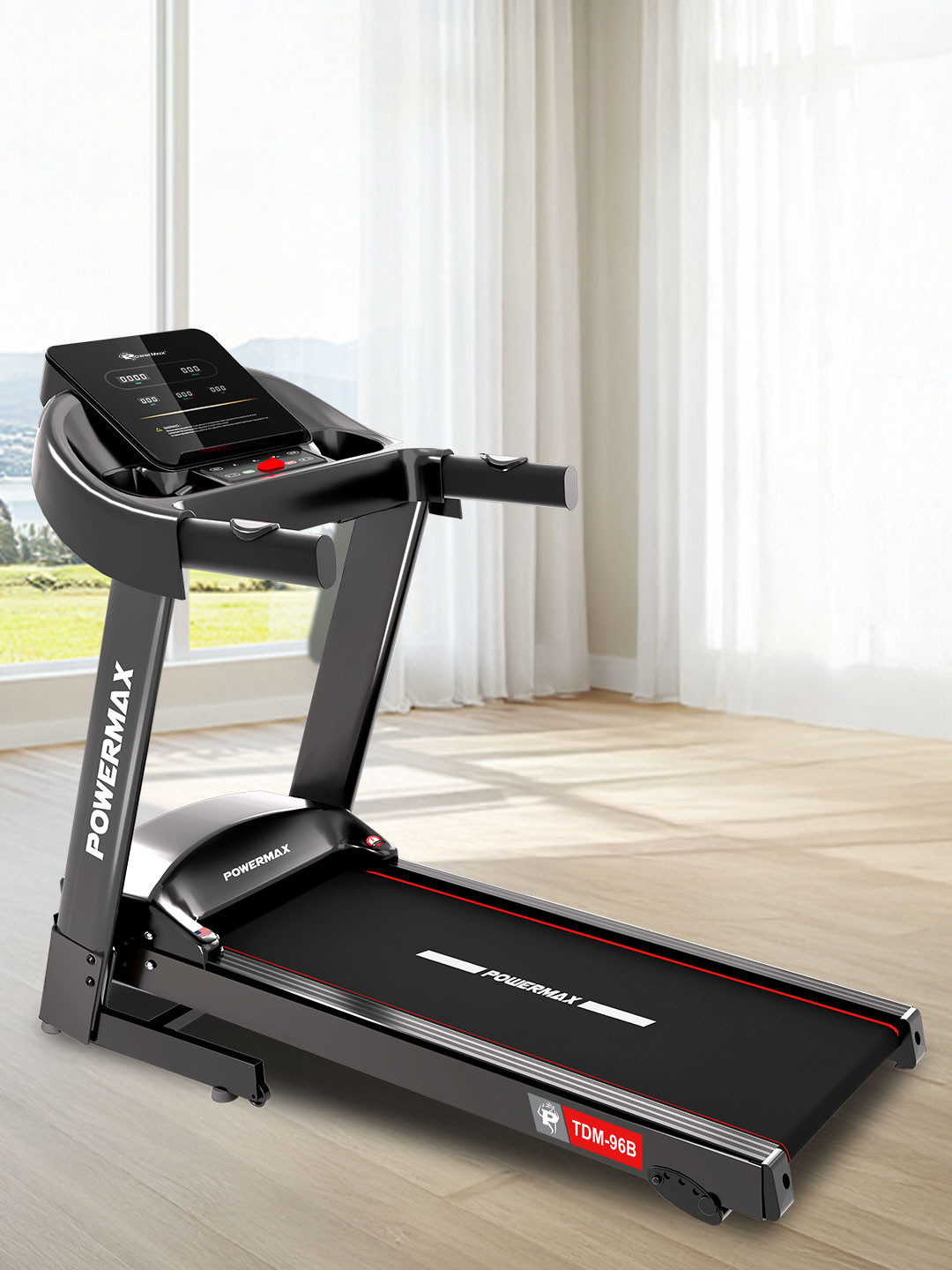 PowerMax Fitness TDM-96B 4HP DC Foldable Treadmill