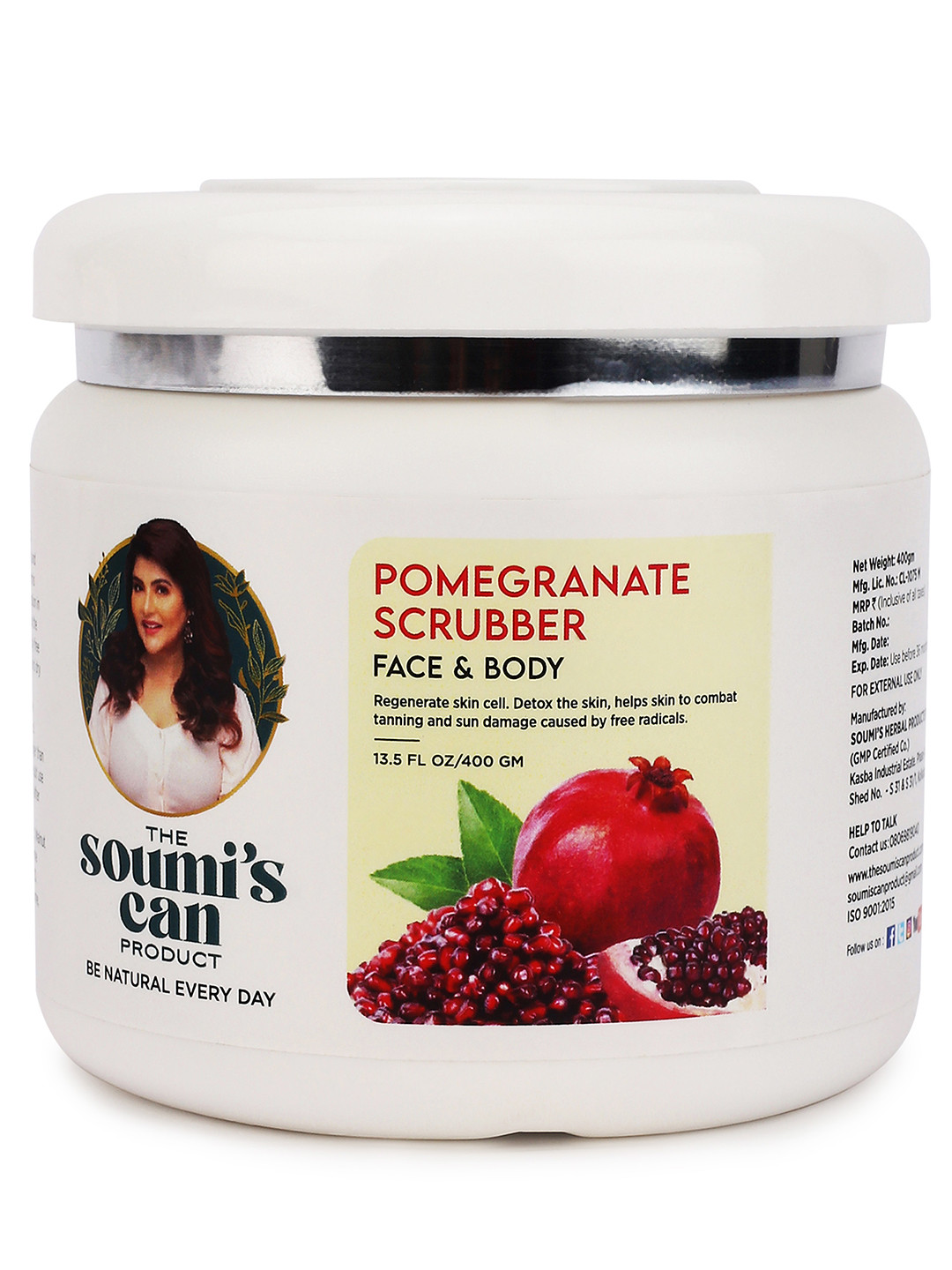 THE SOUMI'S CAN PRODUCT Pomegranate Scrubber- 400g