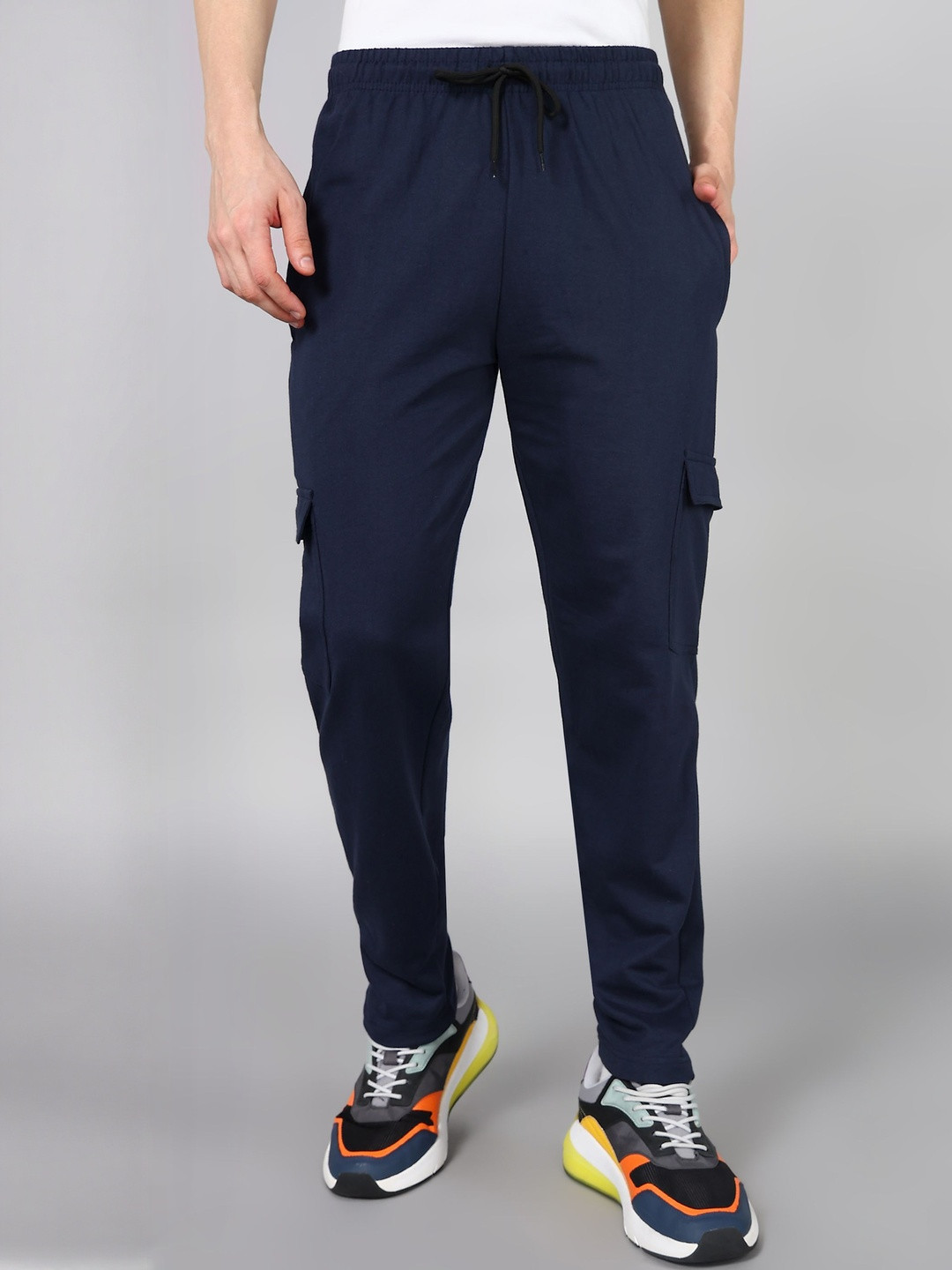 Moda Rapido Mens Straight Fit Cargo Trackpant