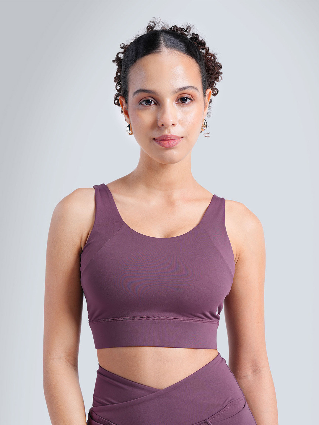 CAVA Cut and Sew Full Coverage Wine High Impact Sports Bra