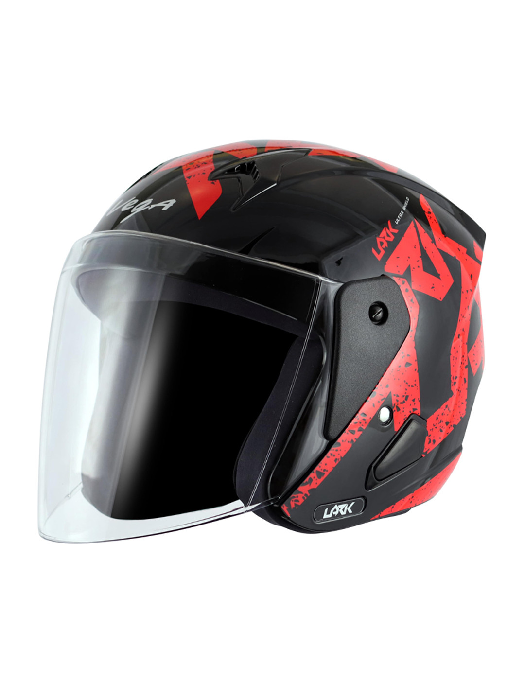 VEGA Unisex Lark Victor ISI Certified Lightweight Open Face Helmet - L