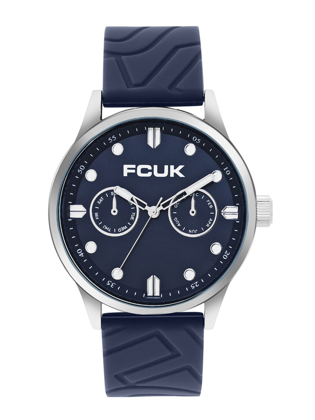 FCUK Trackor Men Printed Dial & Straps Analogue Watch FC182U