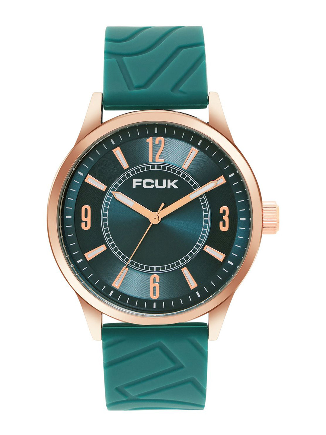 FCUK Green Sunray Men Dial & Straps Analogue Watch FC180GR-R