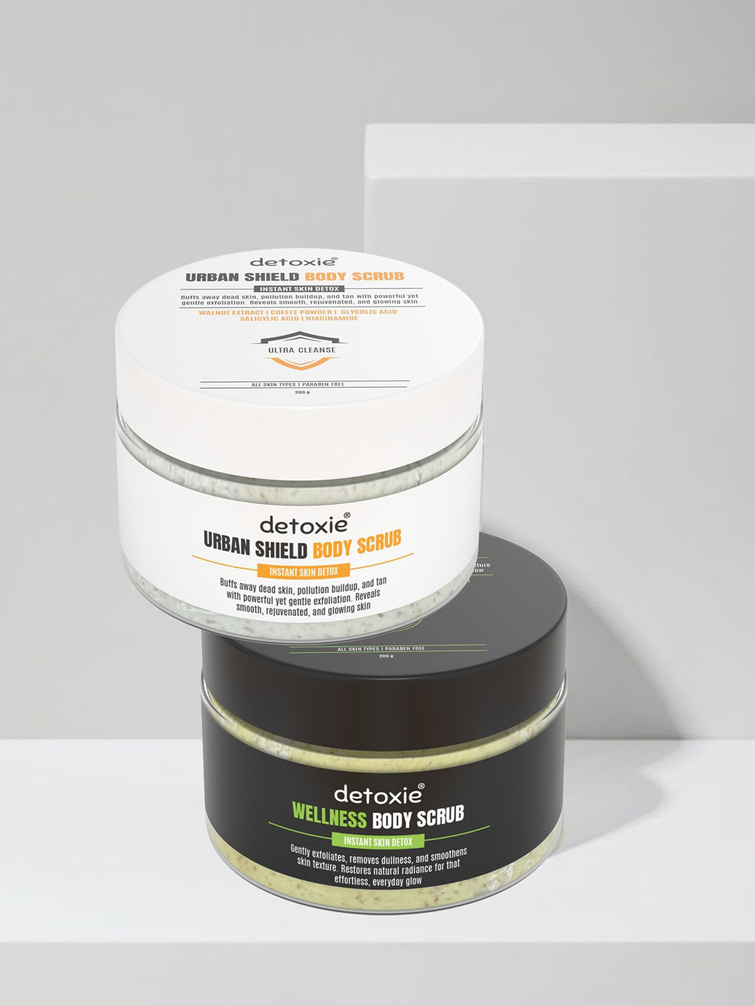 Detoxie Set Of 2 Urban Shield & Wellness Body Scrub For Hydration - 200 g Each