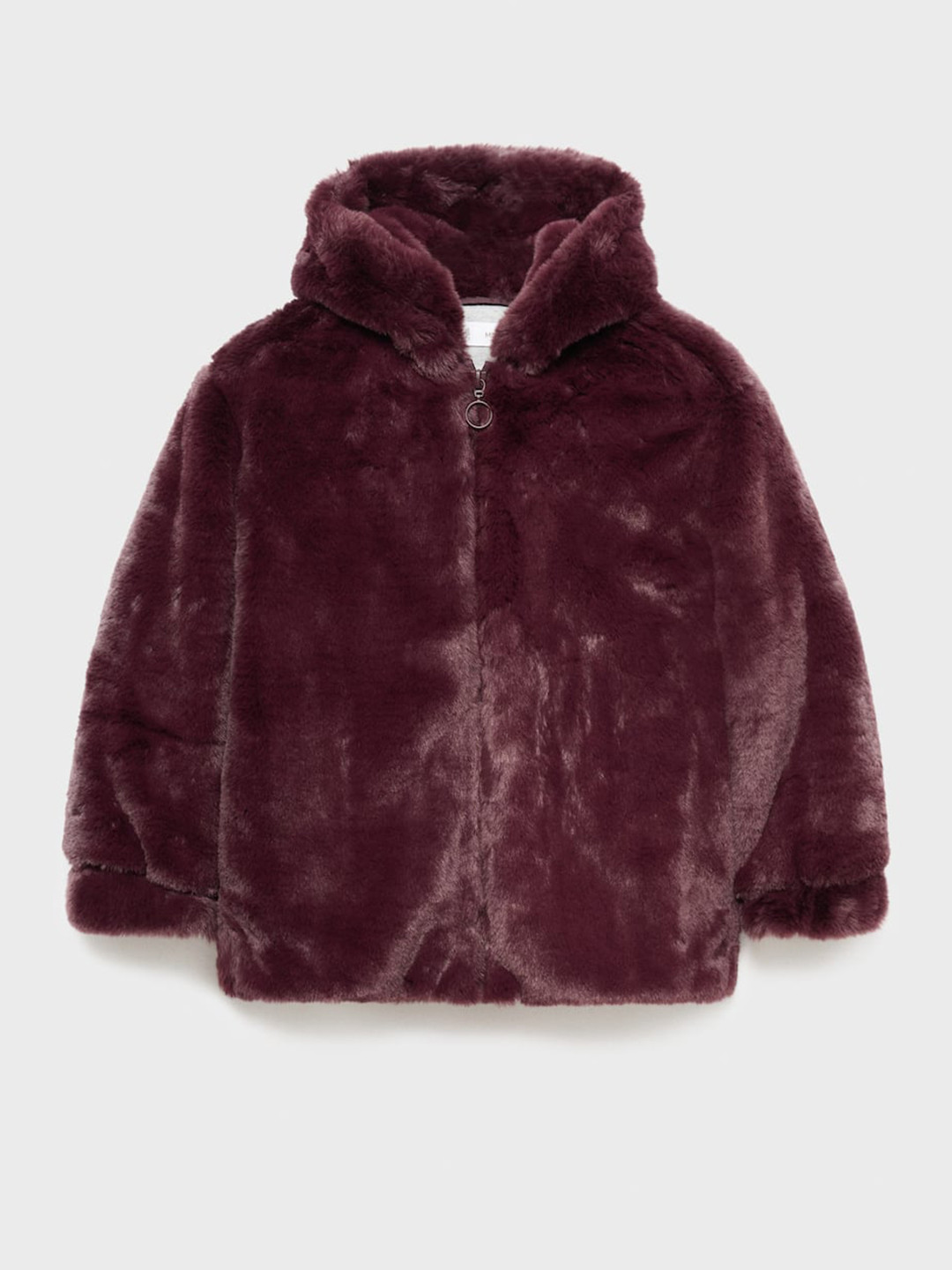 Mango Kids Girls Self Design Sherpa Jacket