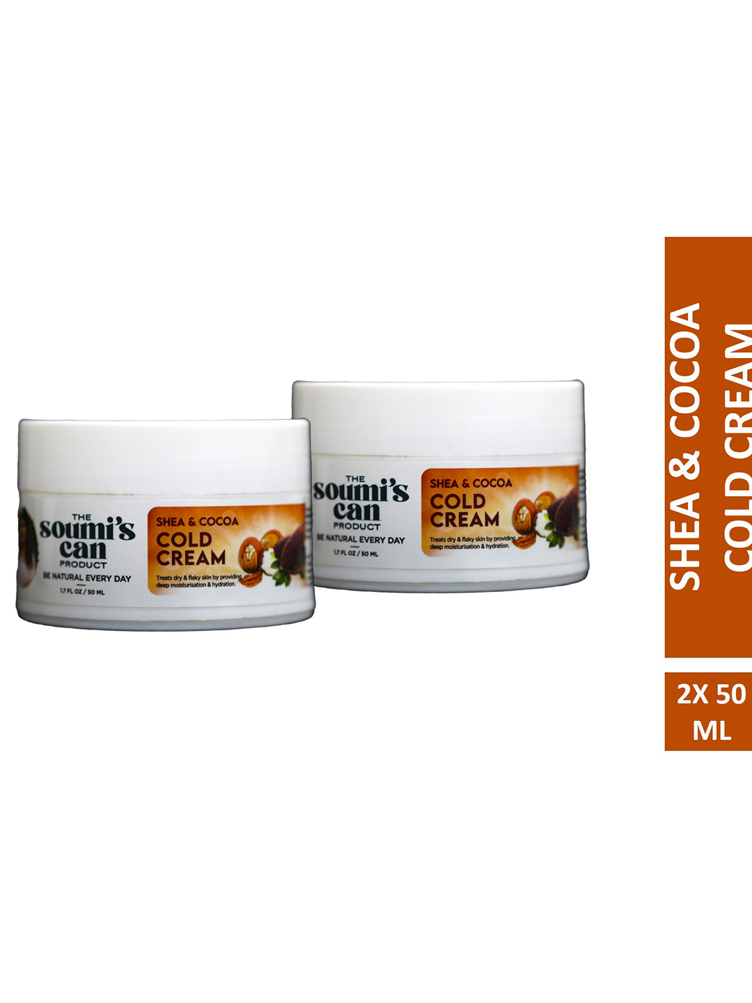 THE SOUMI'S CAN PRODUCT Set Of 2 Shea & Cocoa Cold Cream - 50ml Each