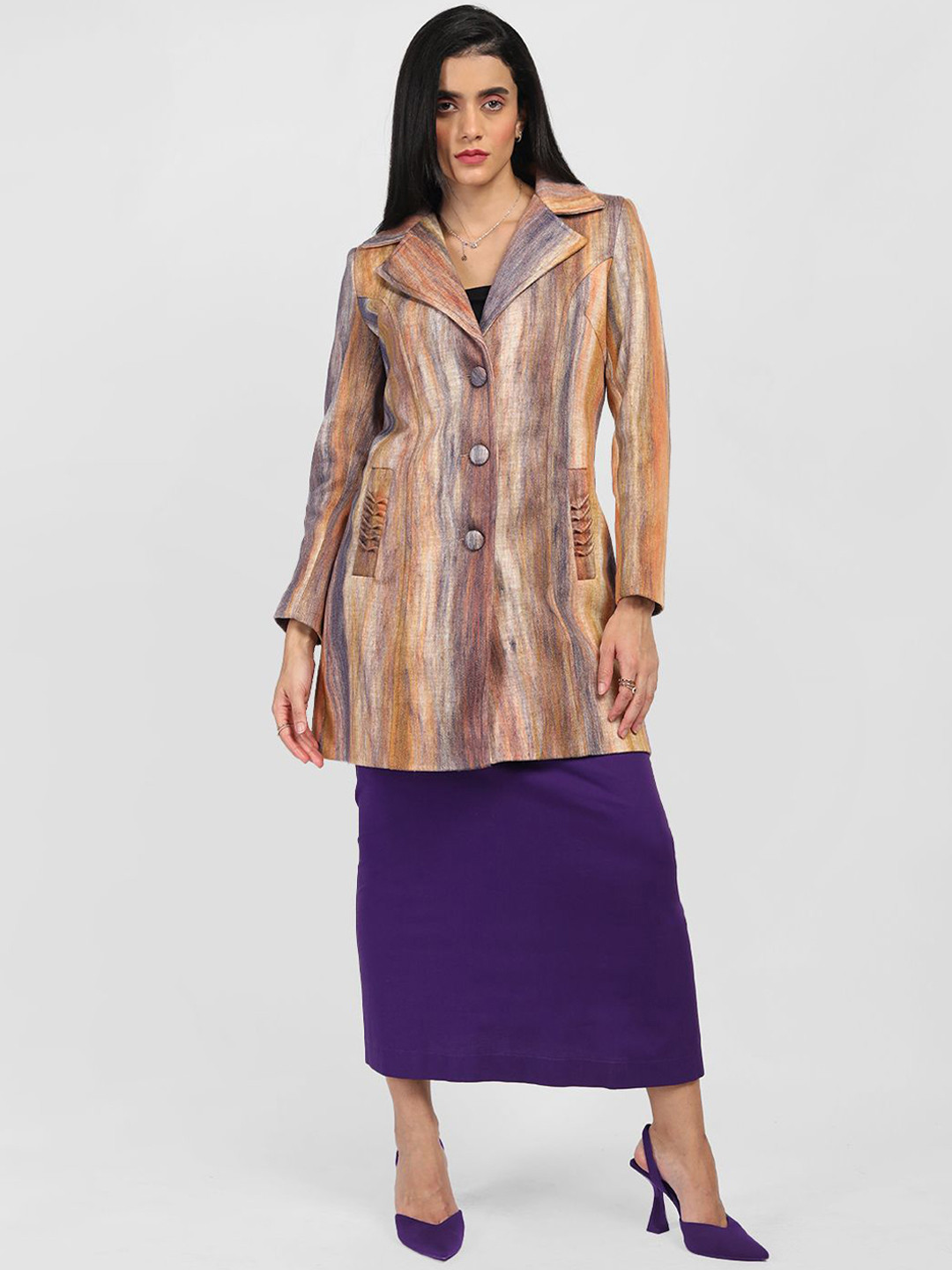 HONNETE Women Single-Breasted Winter Trench Coats