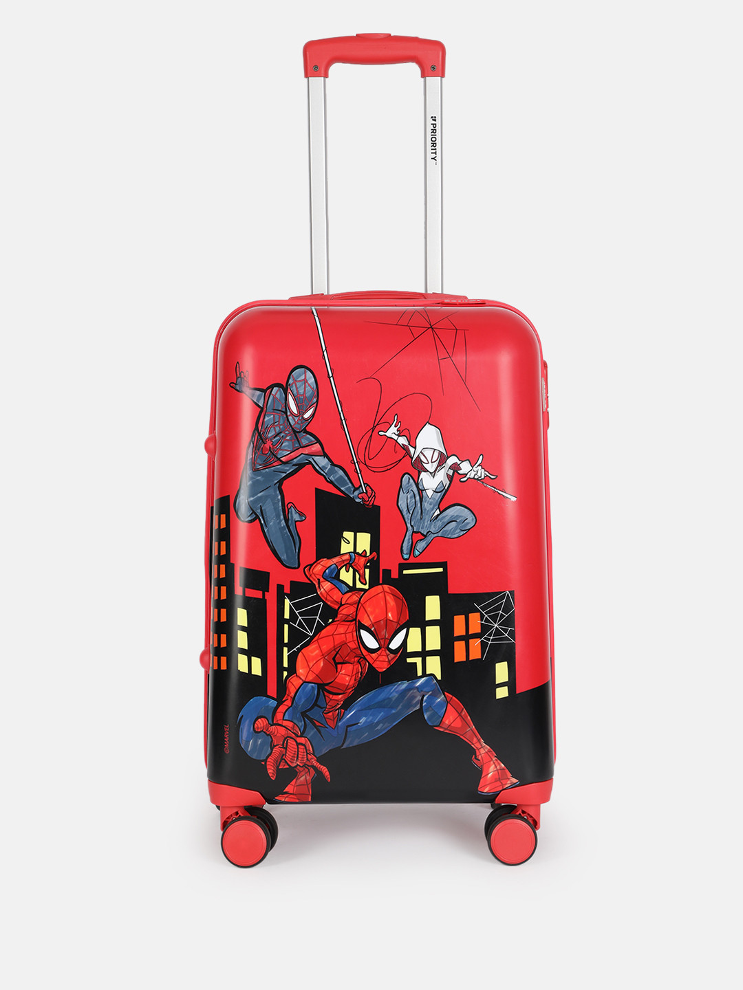 Priority Boys Spiderman Print Hard Sided Large Trolley Bag - 63L
