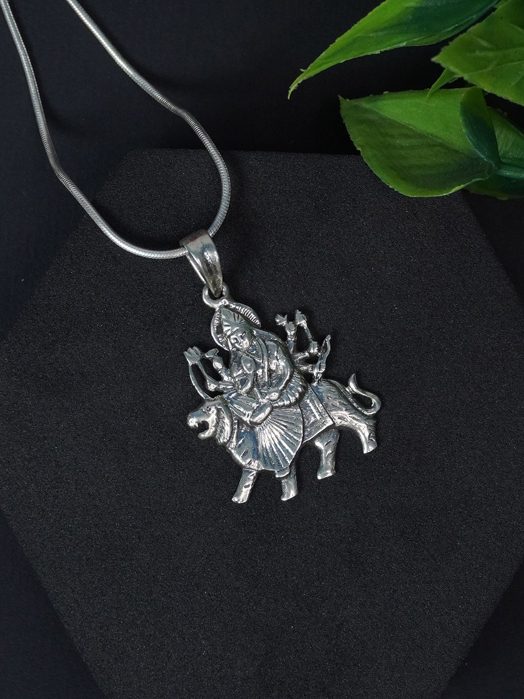 Love Rocks Silver Divine Durga Pendant